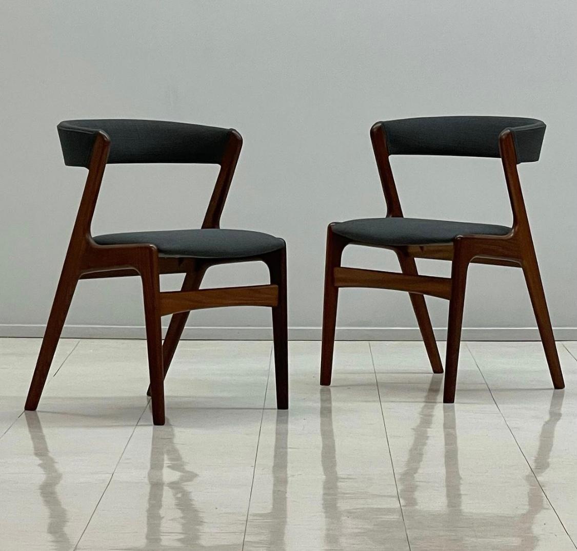 Mid-20th Century Set 6 Danish Modern Dining Chairs by Kai Kristiansen Model T21