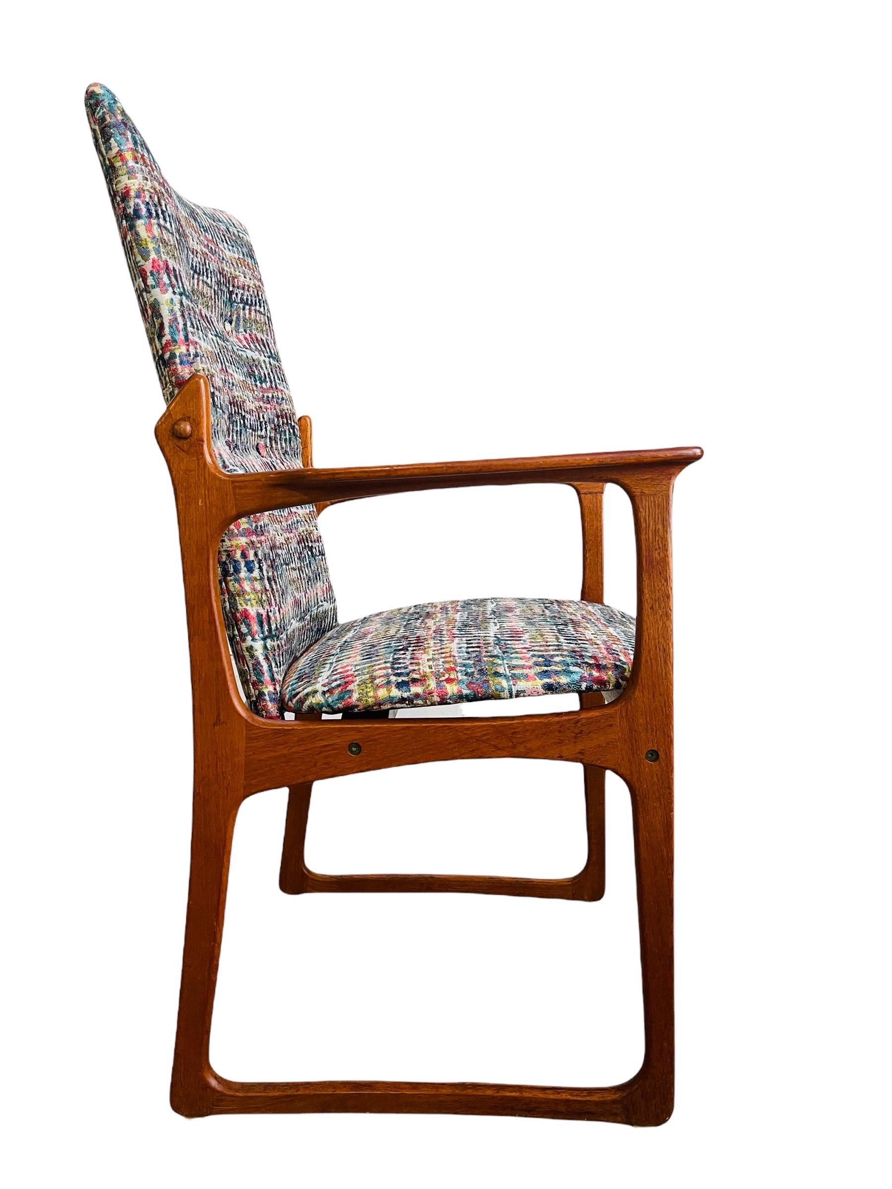 Set 6 Danish Modern Teak Dining Chairs by Vamdrup Stolefabrik 5