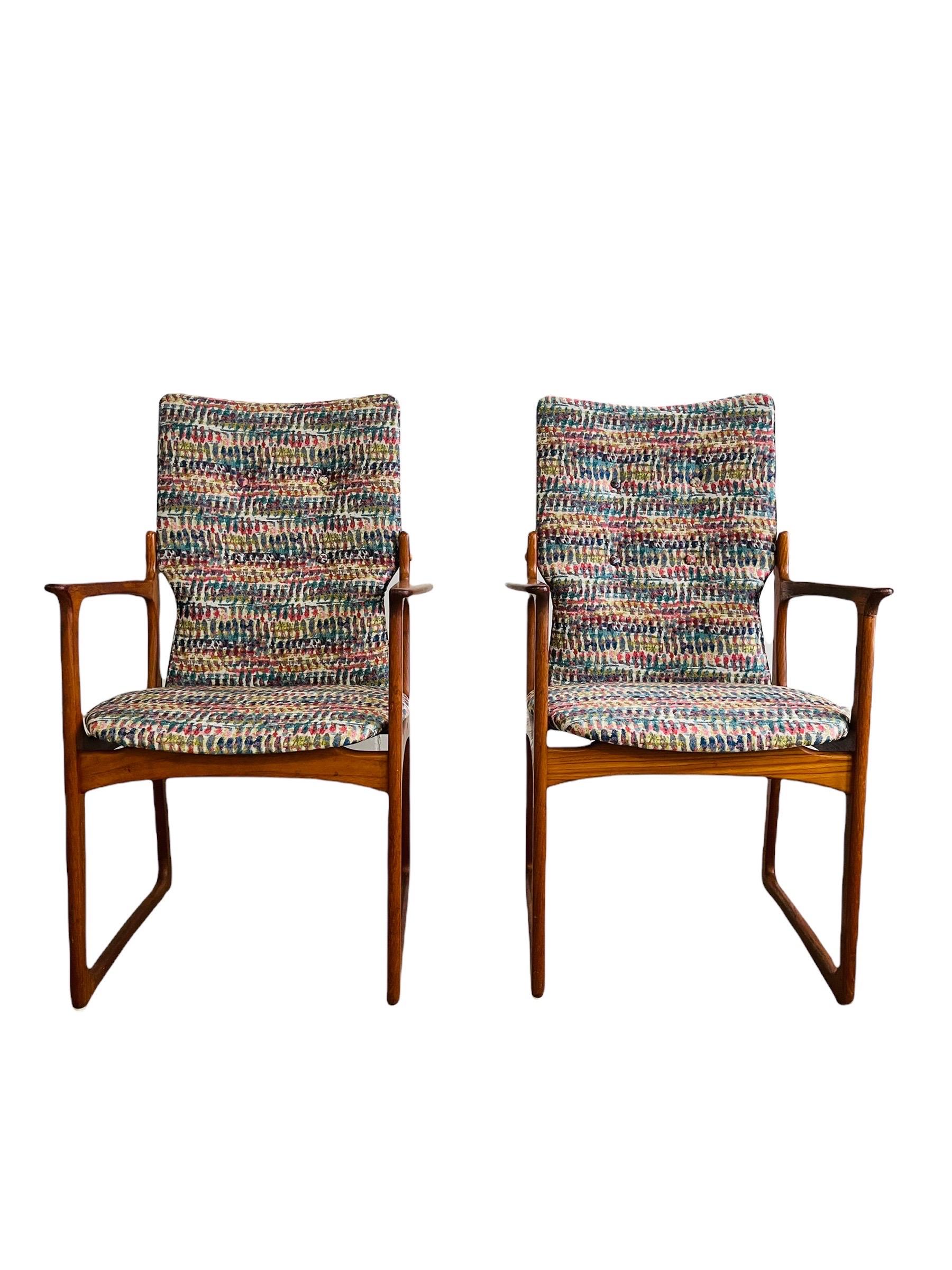 Set 6 Danish Modern Teak Dining Chairs by Vamdrup Stolefabrik 8