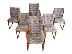 Set 6 Danish Modern Teak Dining Chairs by Vamdrup Stolefabrik