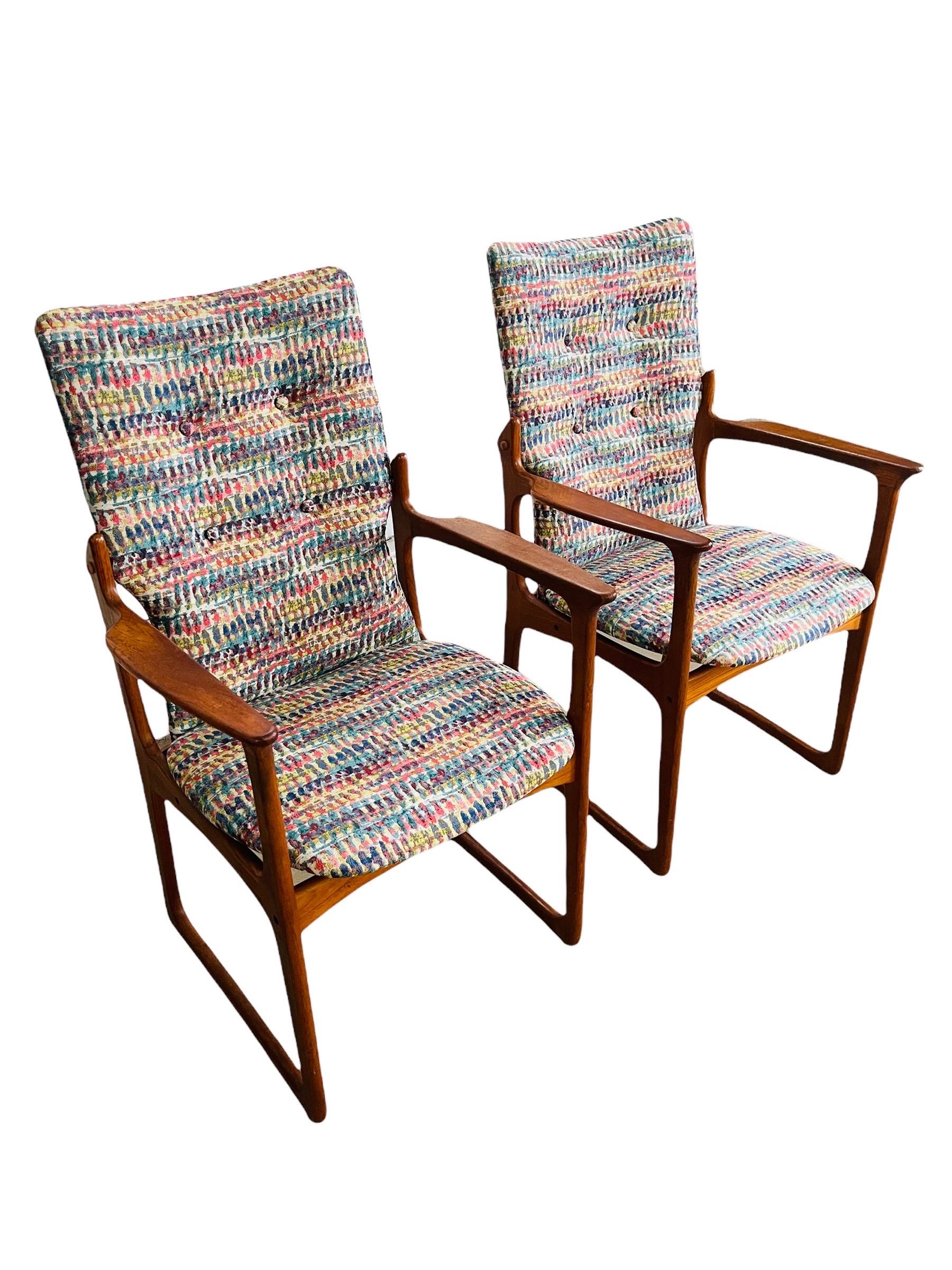 Set 6 Danish Modern Teak Dining Chairs by Vamdrup Stolefabrik In Good Condition In Brooklyn, NY