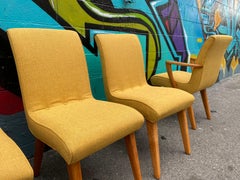 Set 6 Dining Chairs Attributed Modern Mates by Leslie Diamonds for Conant Ball