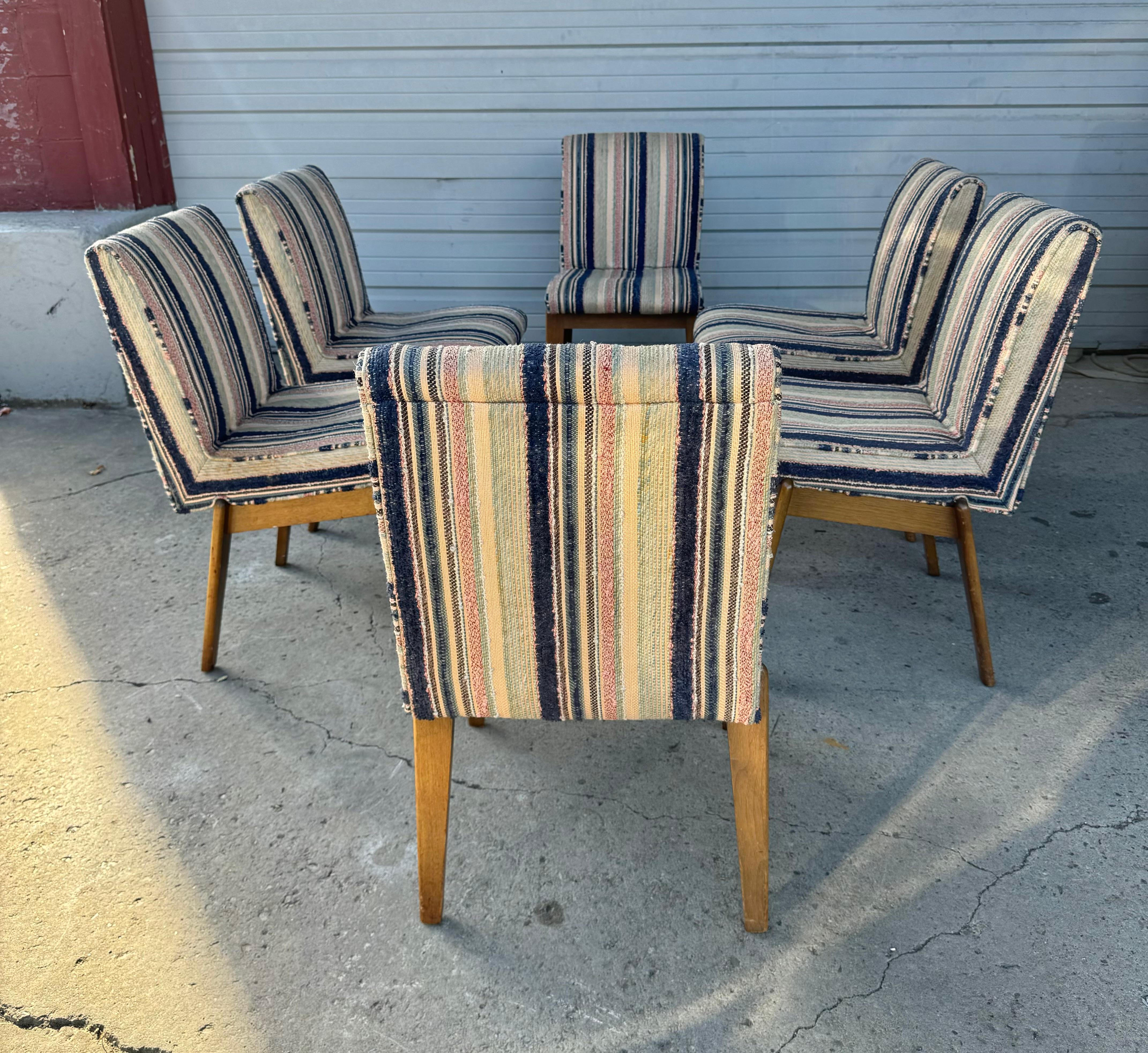 Set 6 Dining chairs by Glenn of California designed by Sta In Good Condition For Sale In Buffalo, NY