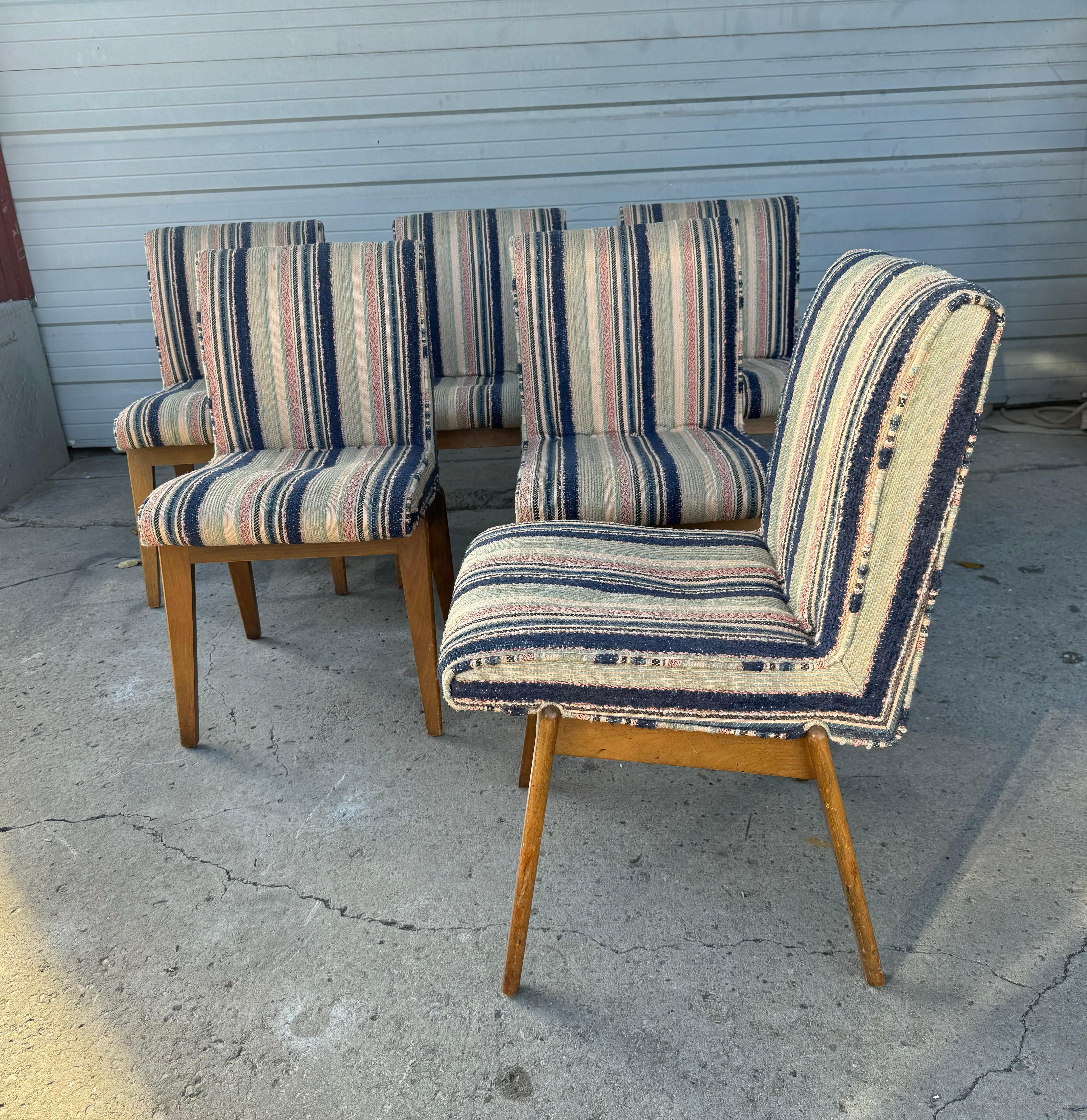 Mid-20th Century Set 6 Dining chairs by Glenn of California designed by Sta For Sale