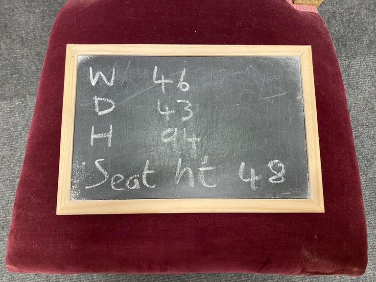 Set 6 French Harp Back Dining Chairs For Sale at 1stDibs