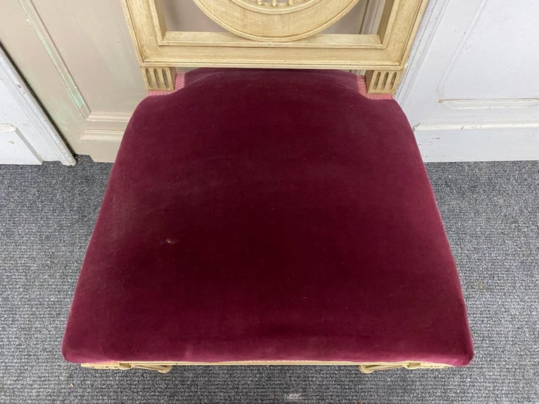 Set 6 French Harp Back Dining Chairs For Sale at 1stDibs