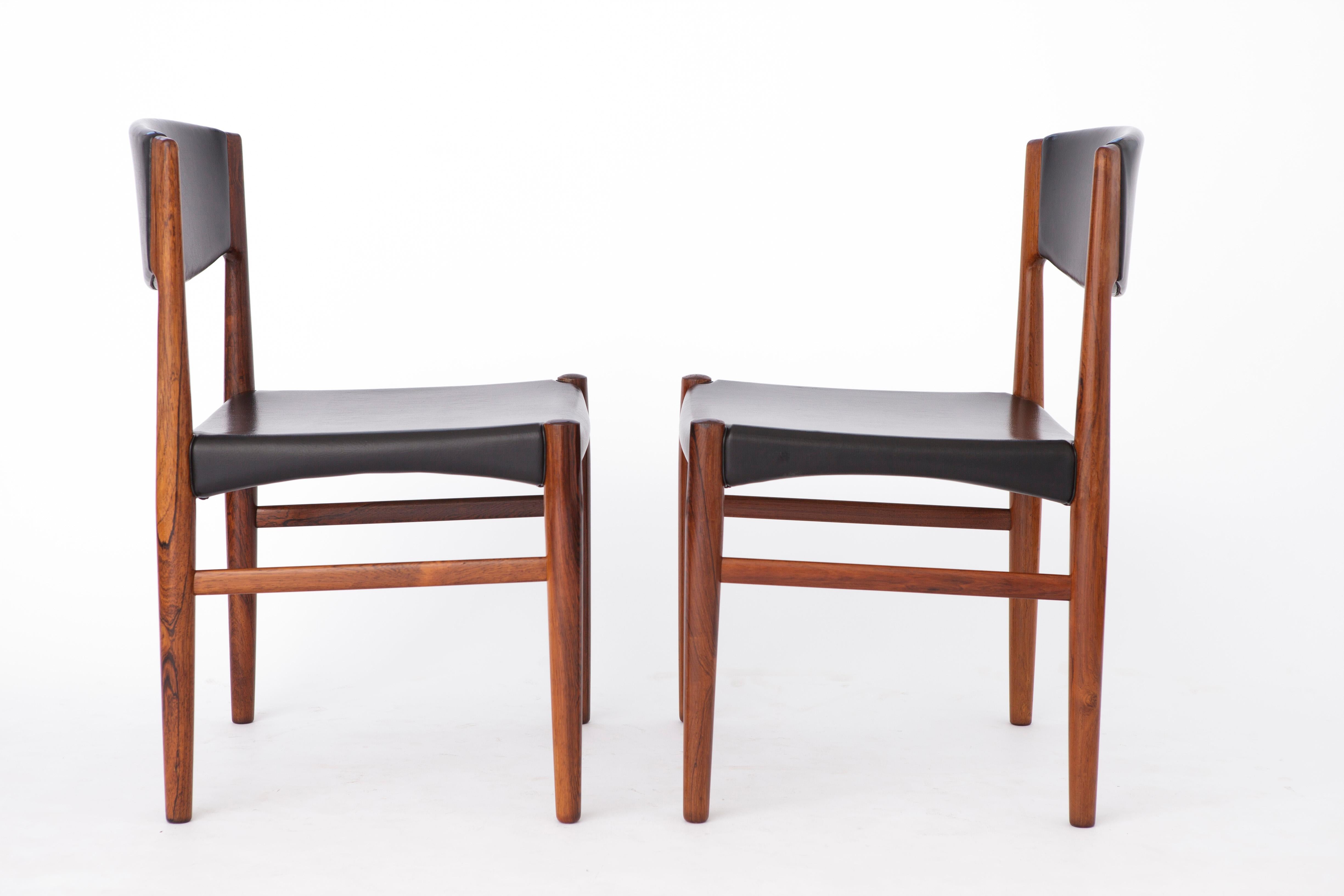 Danese Set 6 sedie Grete Jalk per Glostrup, palissandro, 1960, danese in vendita
