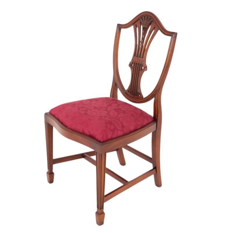 Satz 6 Hepplewhite Esszimmerstühle Mahagoni Revival im Angebot 2