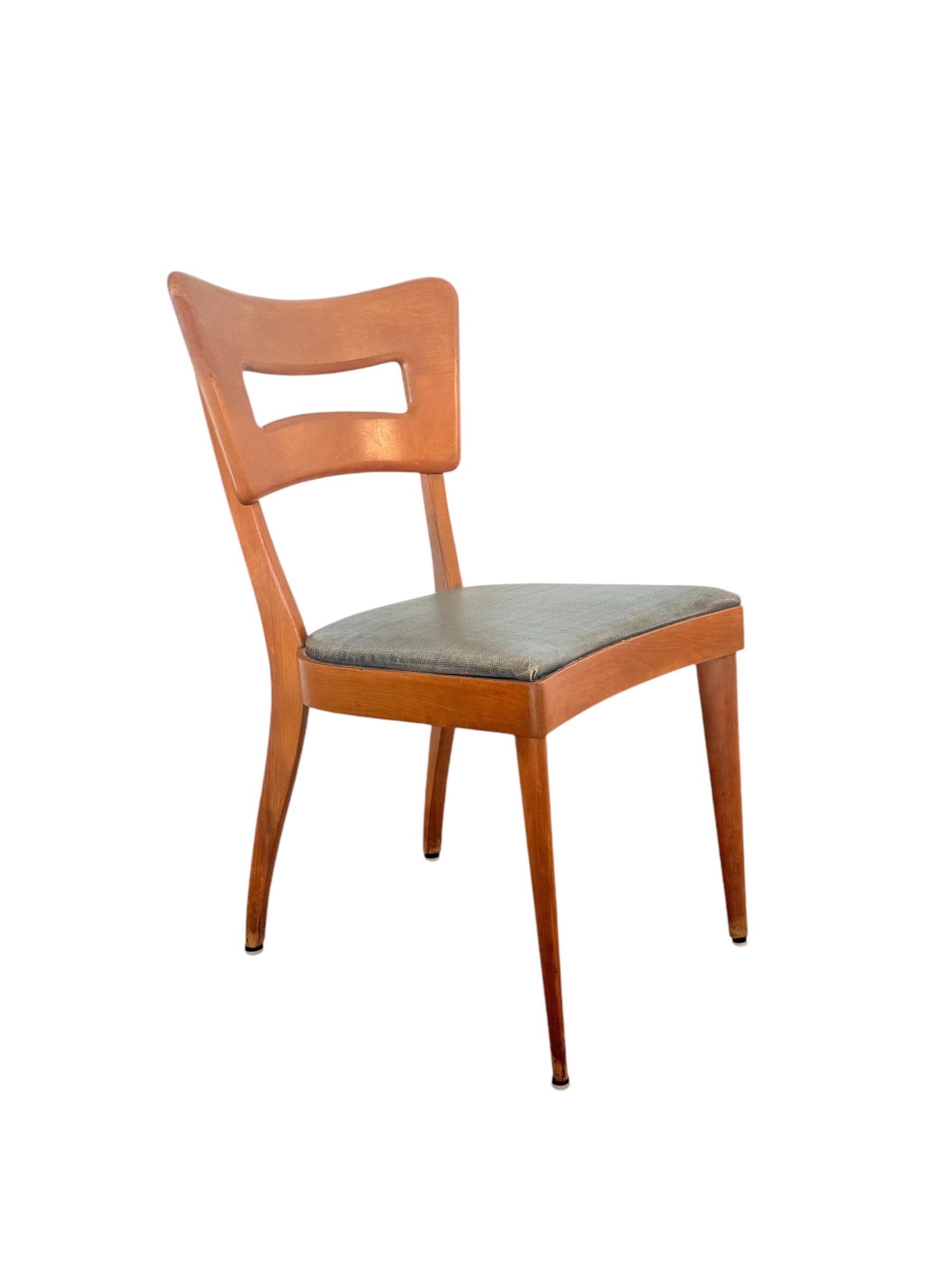 Mid-Century Modern Set 6 Heywood Wakefield Dog Bone Chairs