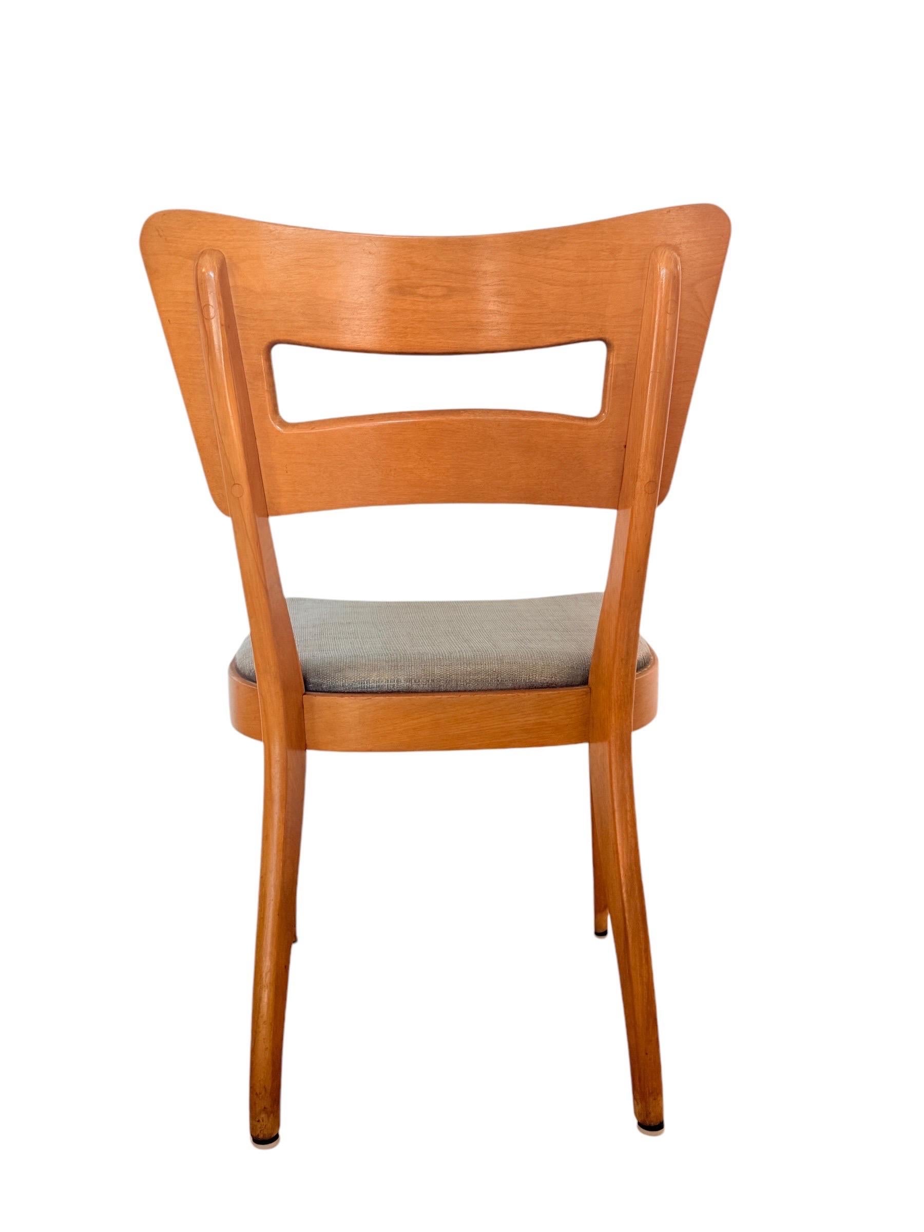 Set 6 Heywood Wakefield Dog Bone Chairs In Good Condition In Brooklyn, NY