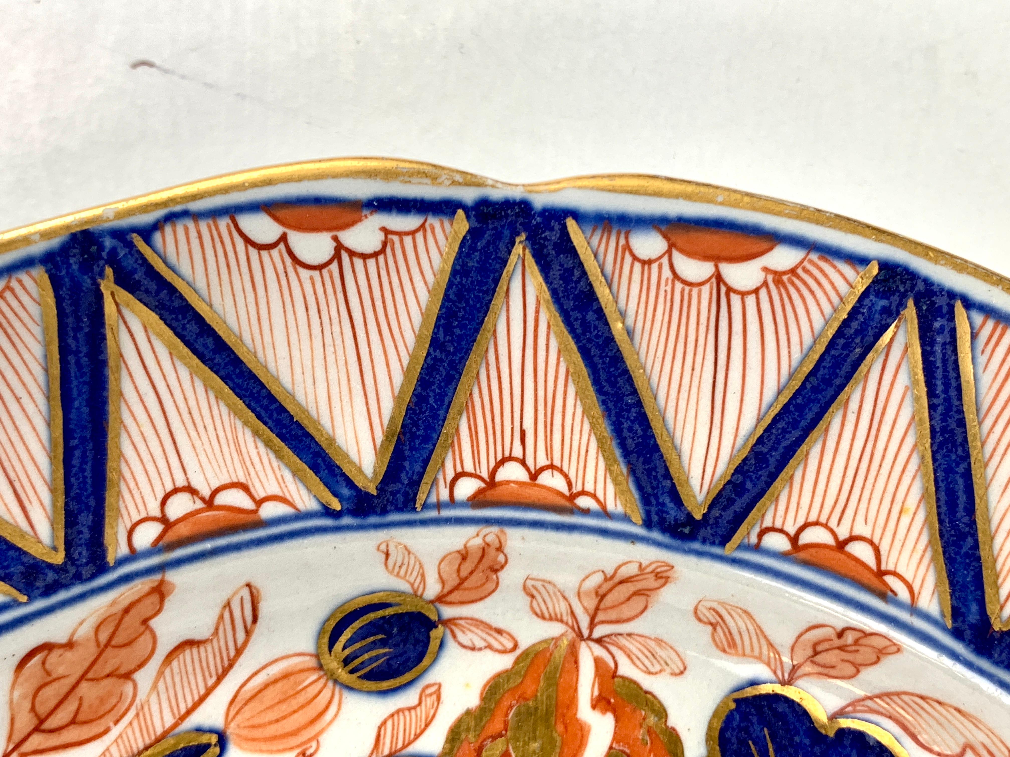 Cabinet Set Six Imari Dessert Plates with Dragons 18th Century Turner's Patent For Sale 1