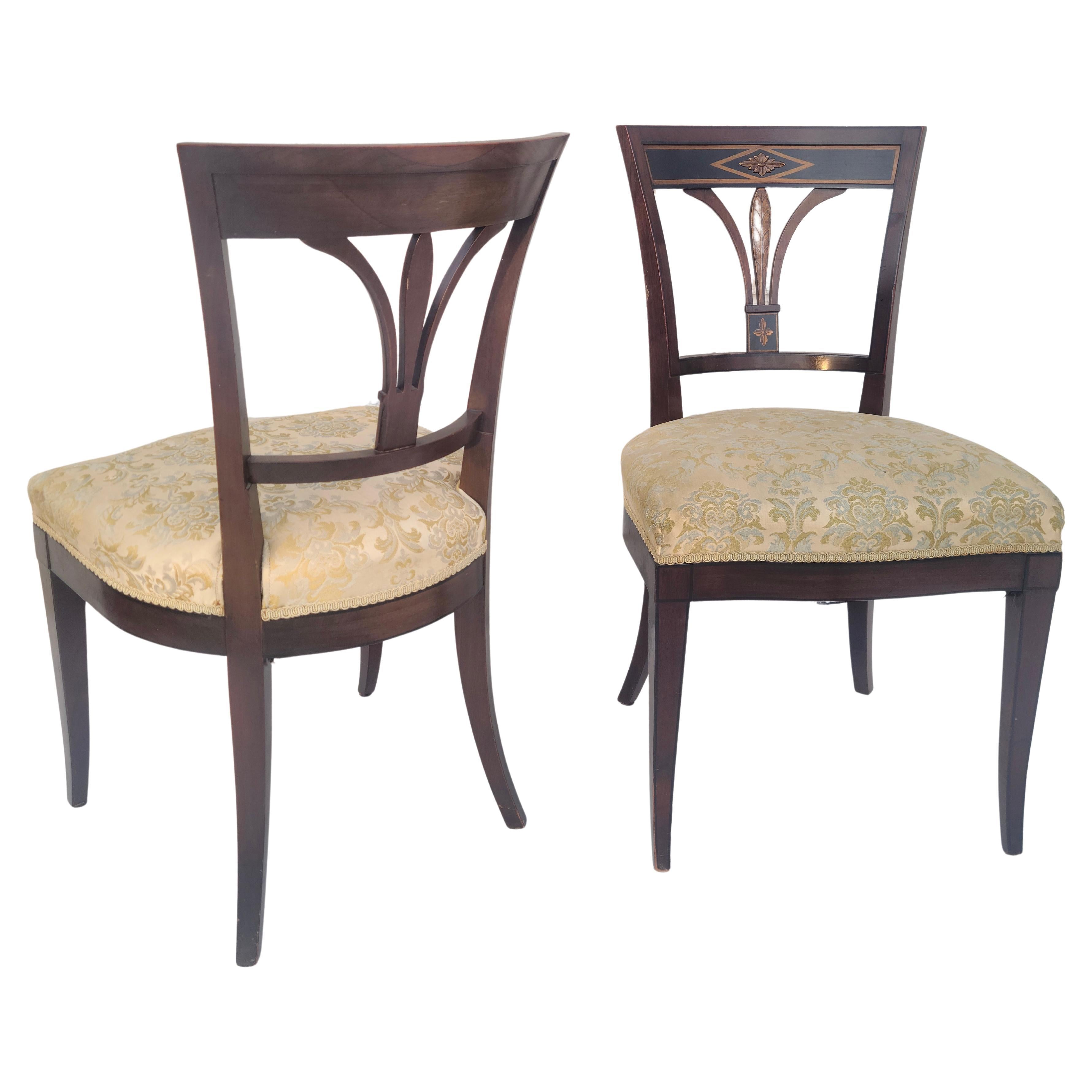 Set 6 John Widdicomb traditional Regency Dining Chairs For Sale 6