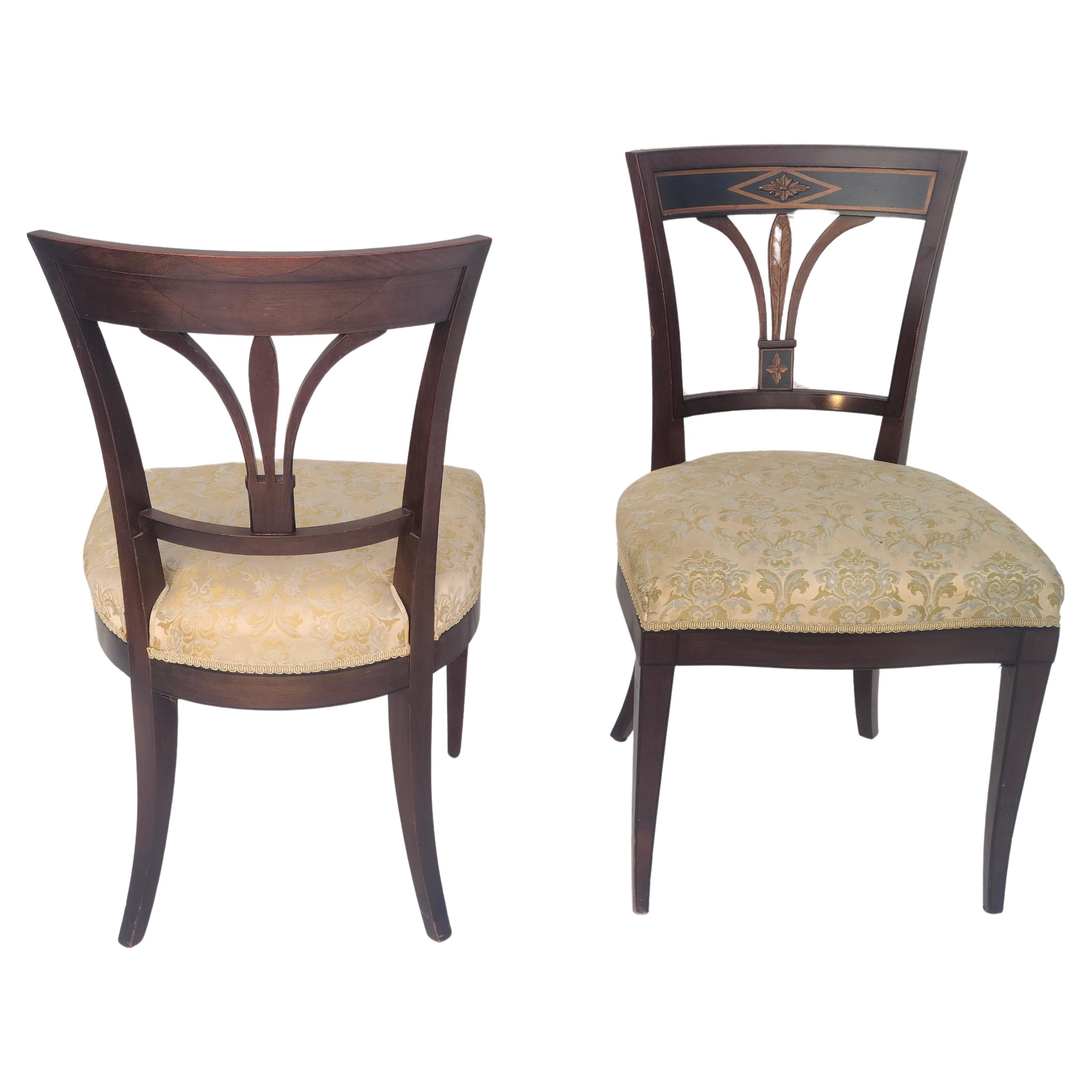 Set 6 John Widdicomb traditional Regency Dining Chairs For Sale 9