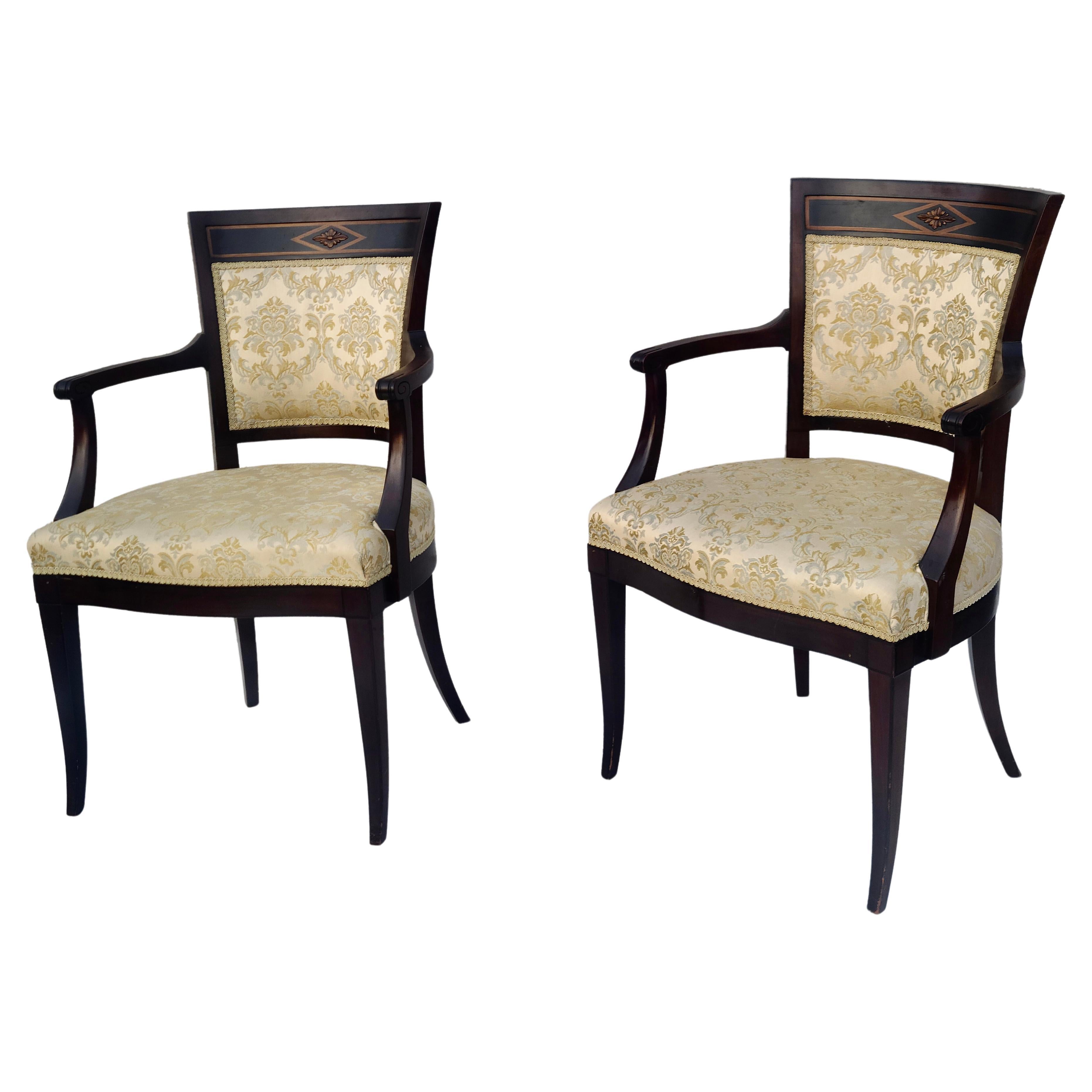 Set 6 John Widdicomb traditional Regency Dining Chairs For Sale 3