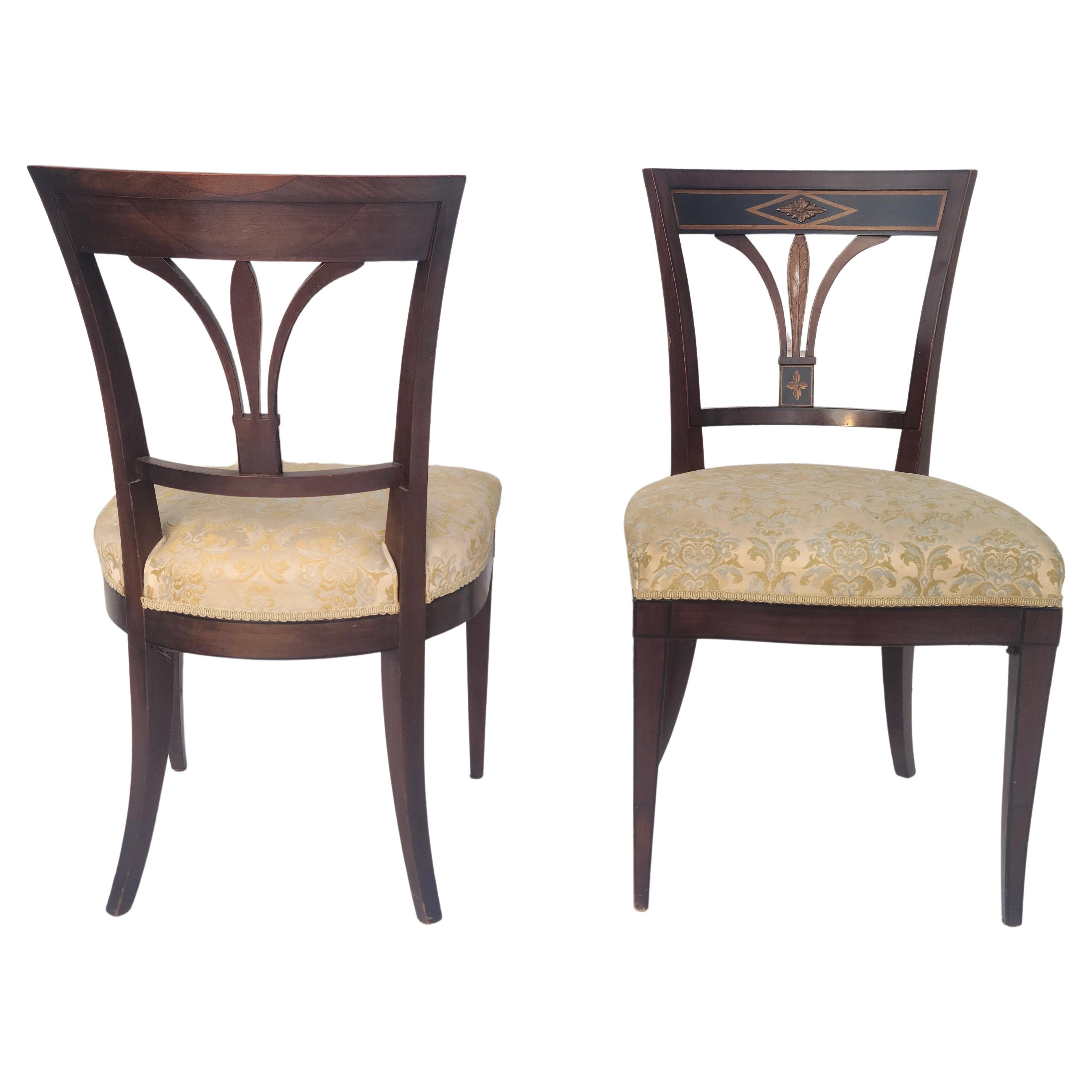 Set 6 John Widdicomb traditional Regency Dining Chairs For Sale 5