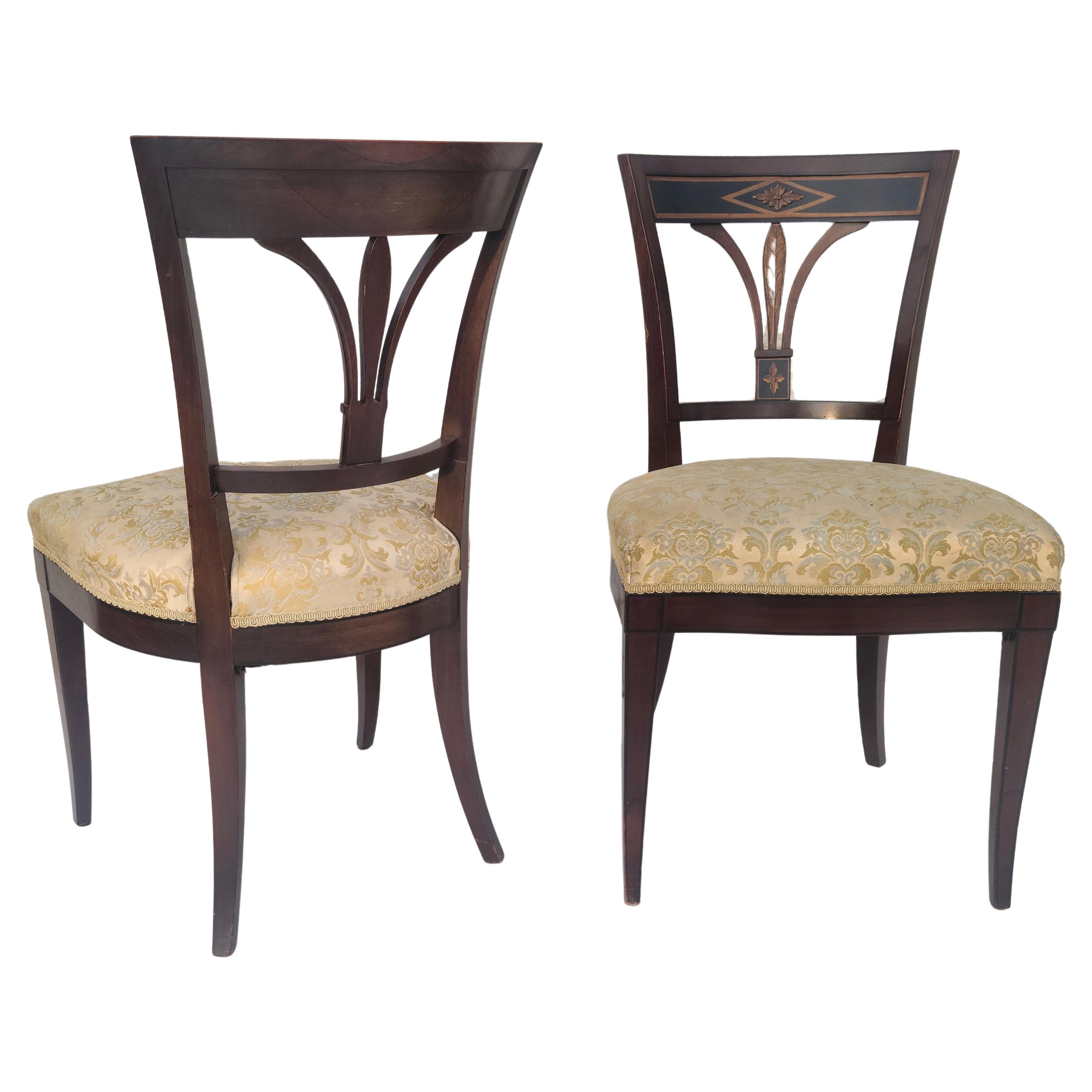Set 6 John Widdicomb traditional Regency Dining Chairs In Good Condition For Sale In Fraser, MI