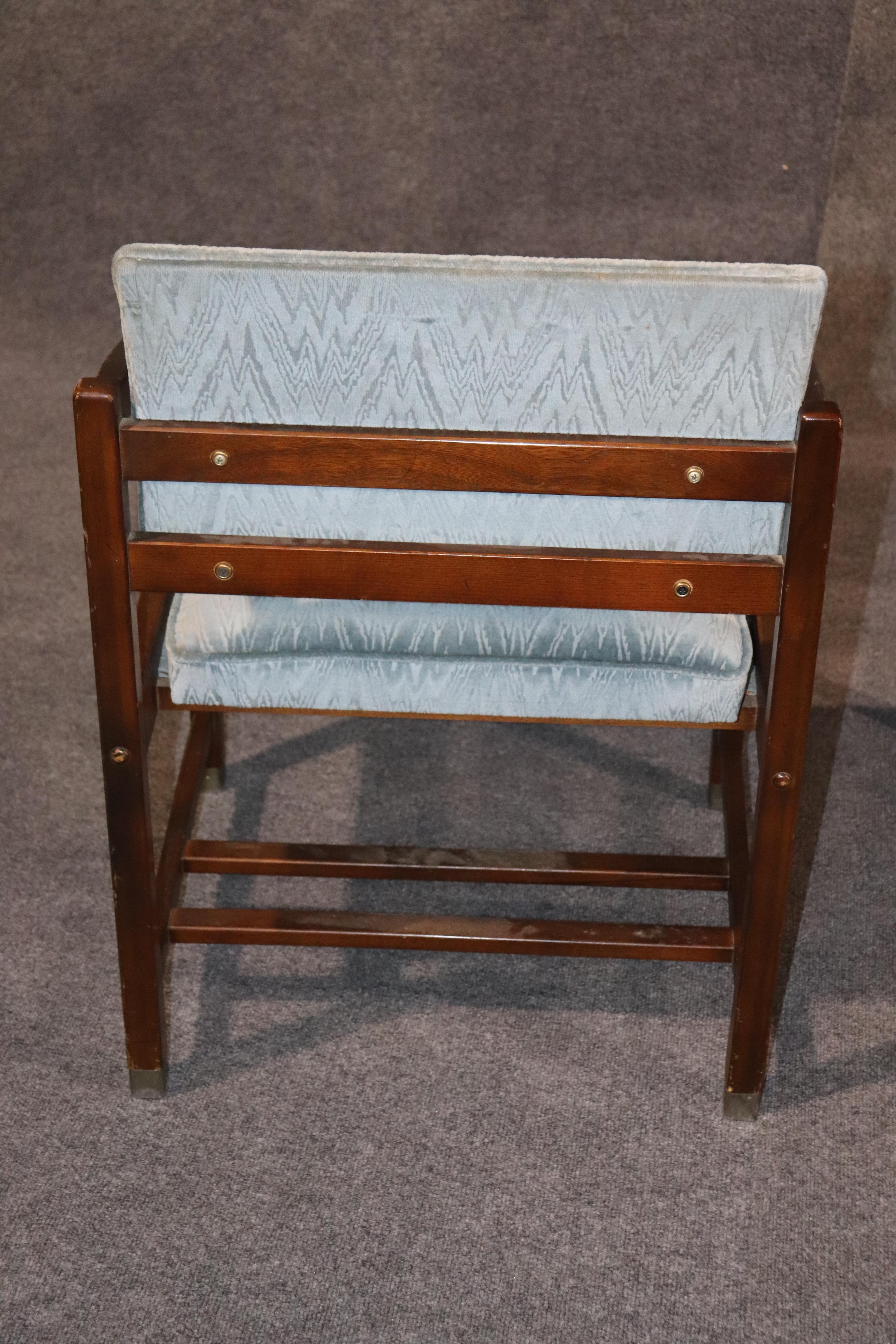 Set of 6 Lane Walnut Mid-Century Modern Dining Chairs, circa 1960 6