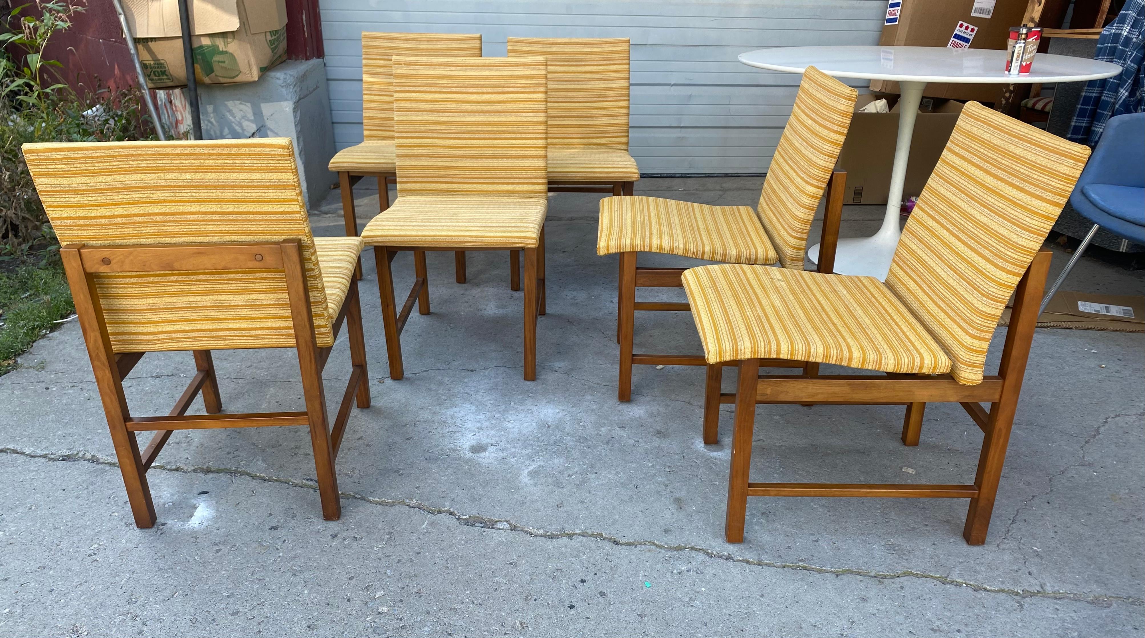 Set 6 Modernist Dining Chairs by Greta Grossman for Gleen of California In Good Condition For Sale In Buffalo, NY
