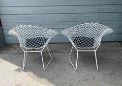 Set 6 Modernist Wire Mesh Diamond Chairs, Harry Bertoia for Knoll