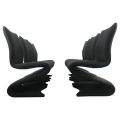 Set 6 Pop Modern "S" Dining Chairs Attributed to Verner Panton Model 275 S