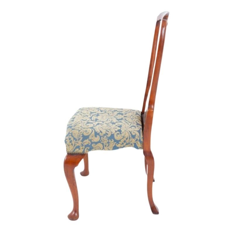 Set 6 Queen Anne Esszimmerstühle Kirsche Holz im Zustand „Gut“ im Angebot in Potters Bar, GB