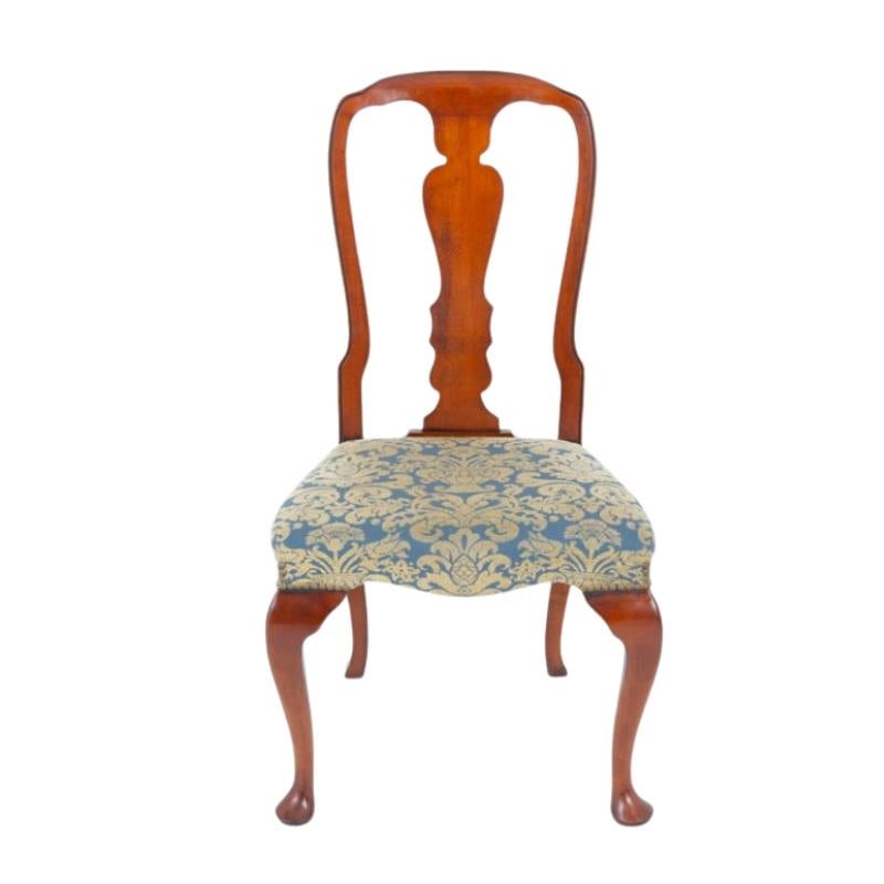 Set 6 Queen Anne Esszimmerstühle Kirsche Holz (Frühes 20. Jahrhundert) im Angebot