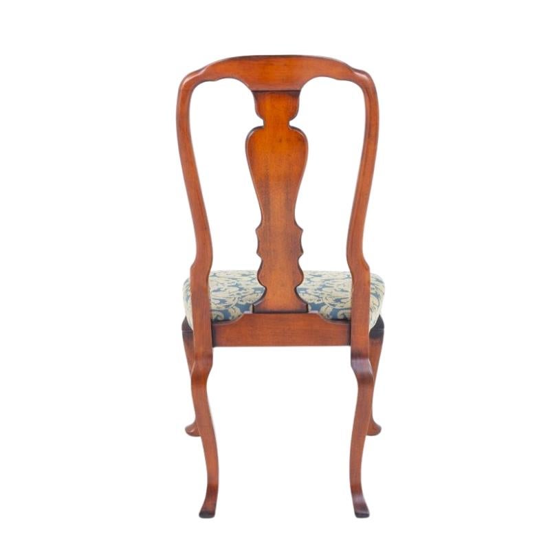 Set 6 Queen Anne Esszimmerstühle Kirsche Holz im Angebot 1