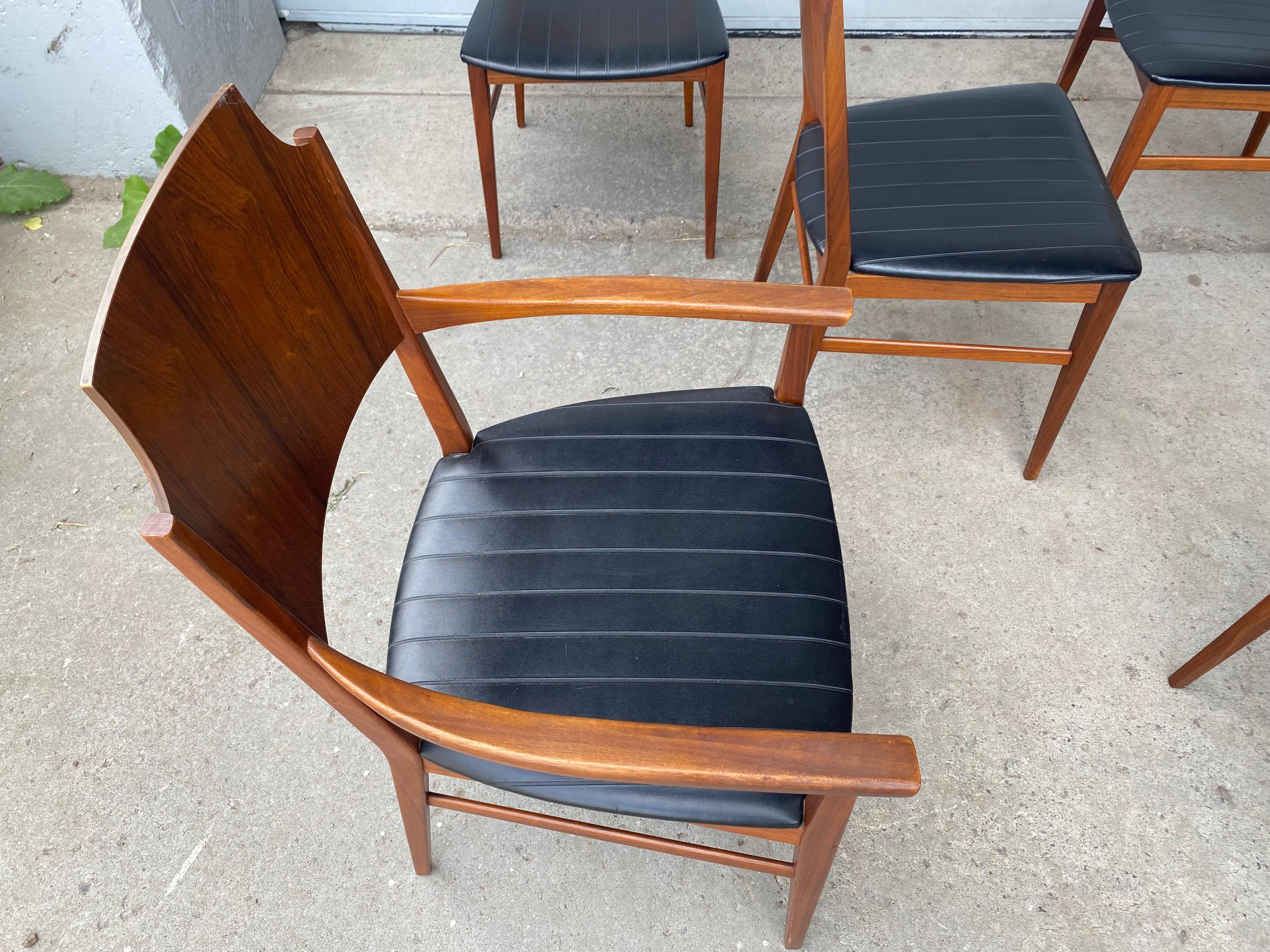 Set 6 Rosewood Dining Chairs, Paul McCobb, Delineator For Sale 1
