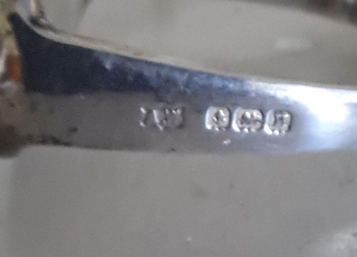 XX secolo set 6 portatovaglioli d'argento  modellati come staffe in vendita
