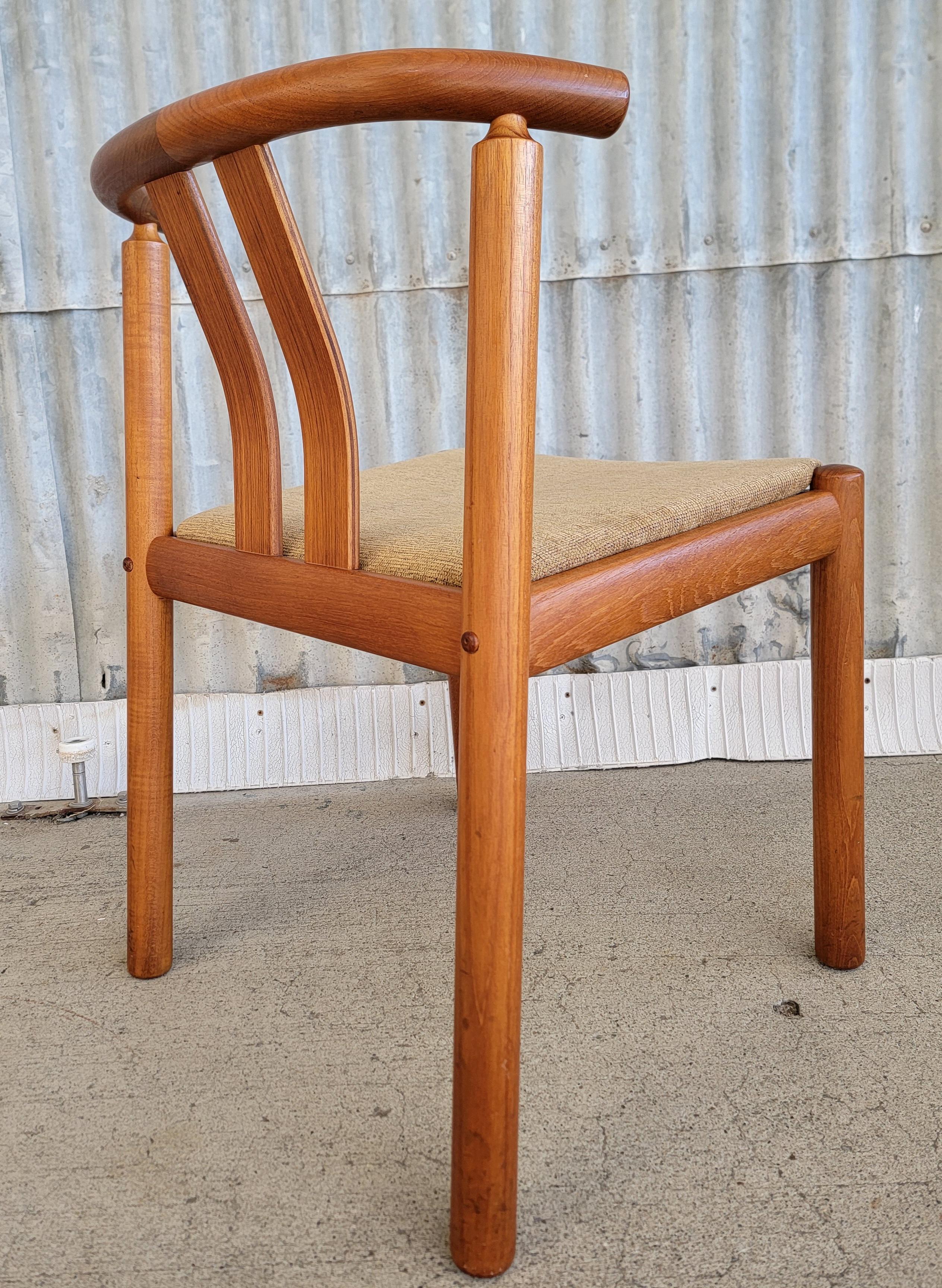 Set 6 Teak Dining Chairs by Hans J. Frydendal for Boltinge In Good Condition In Fulton, CA