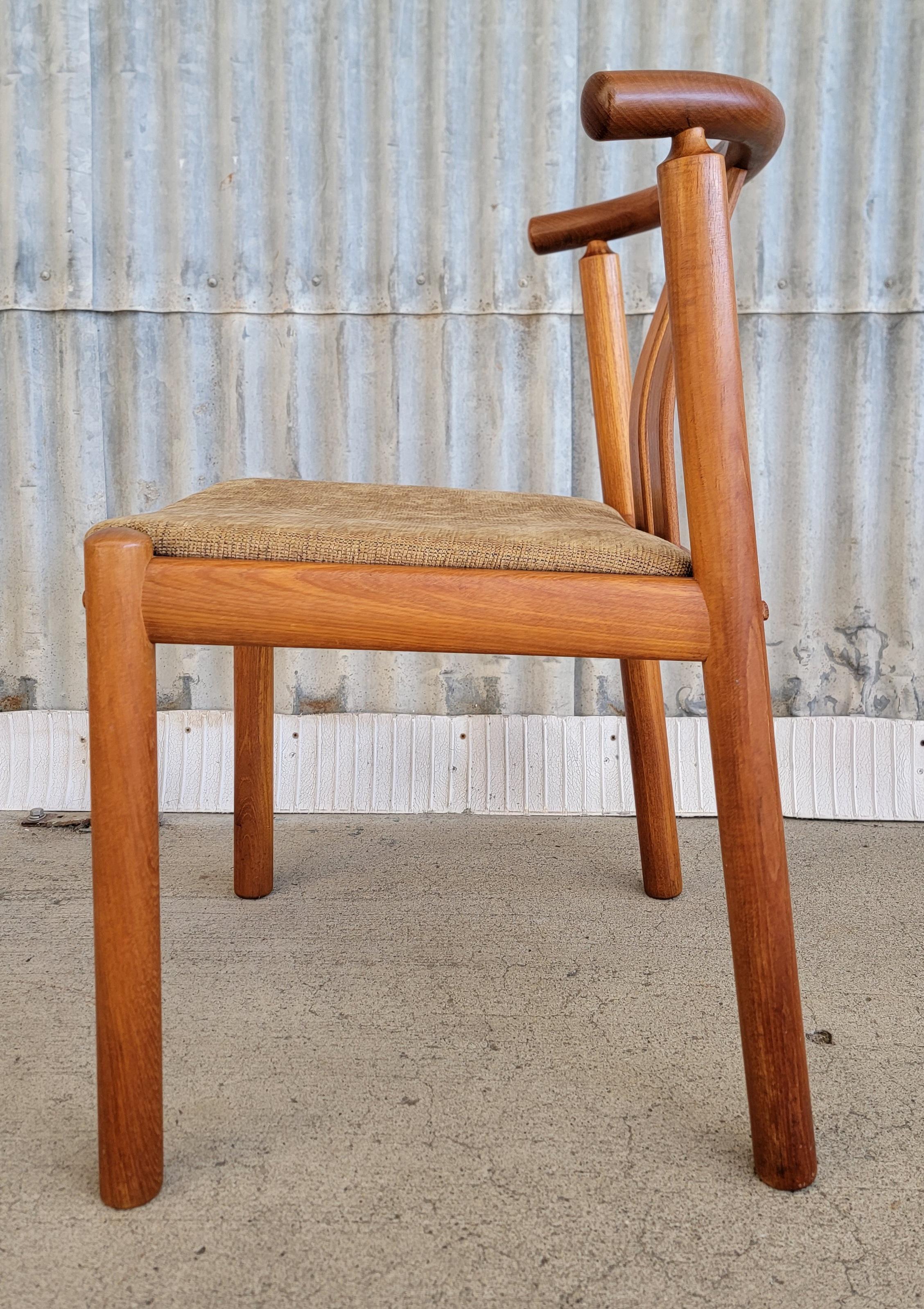 20th Century Set 6 Teak Dining Chairs by Hans J. Frydendal for Boltinge