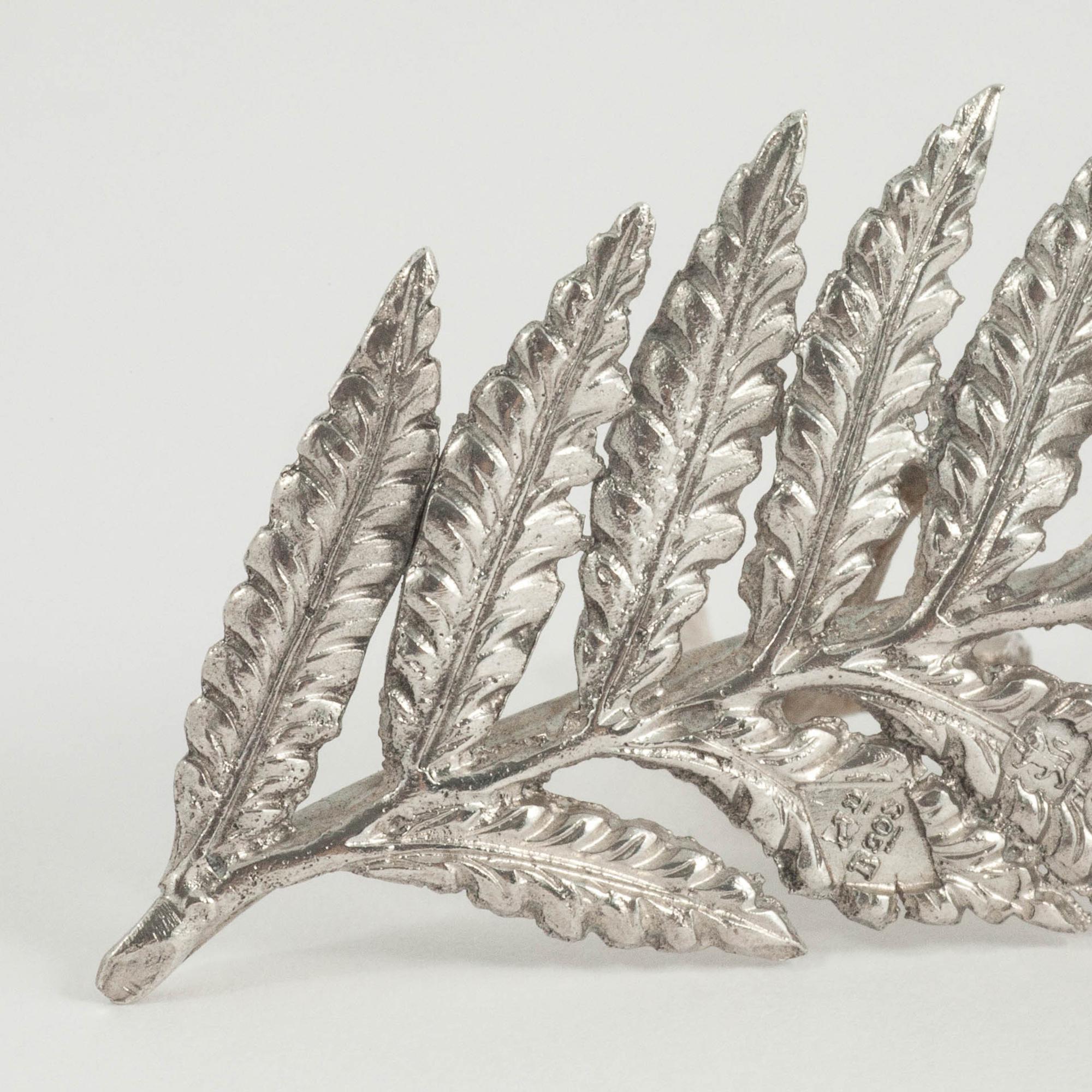 Set 6 Victorian Silver Butterfly Menu or Place Card Holders In Good Condition In London, GB
