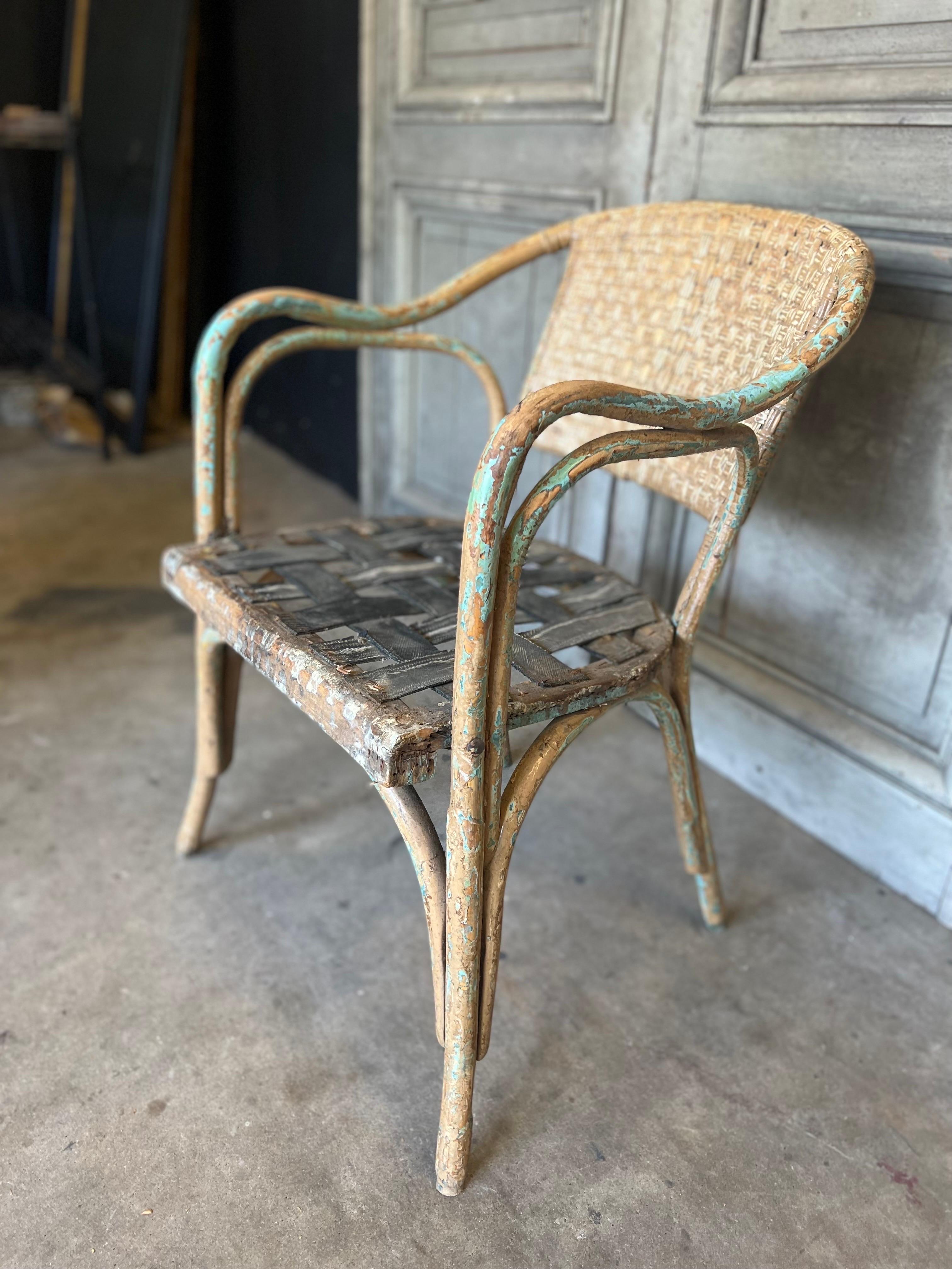 Set/6 Vintage Spanish Bamboo Chairs In Good Condition In Houston, TX