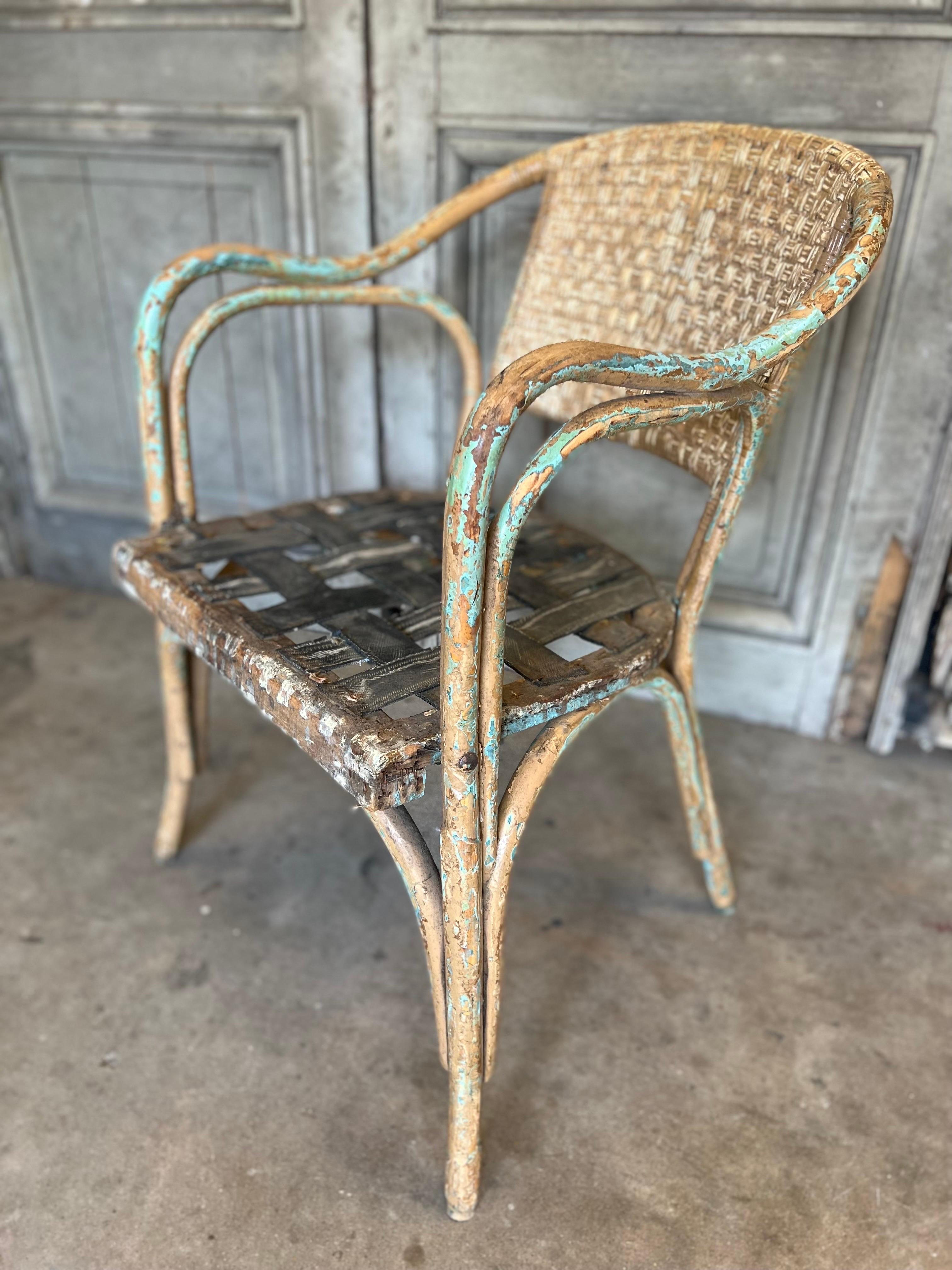 Set/6 Vintage Spanish Bamboo Chairs 1