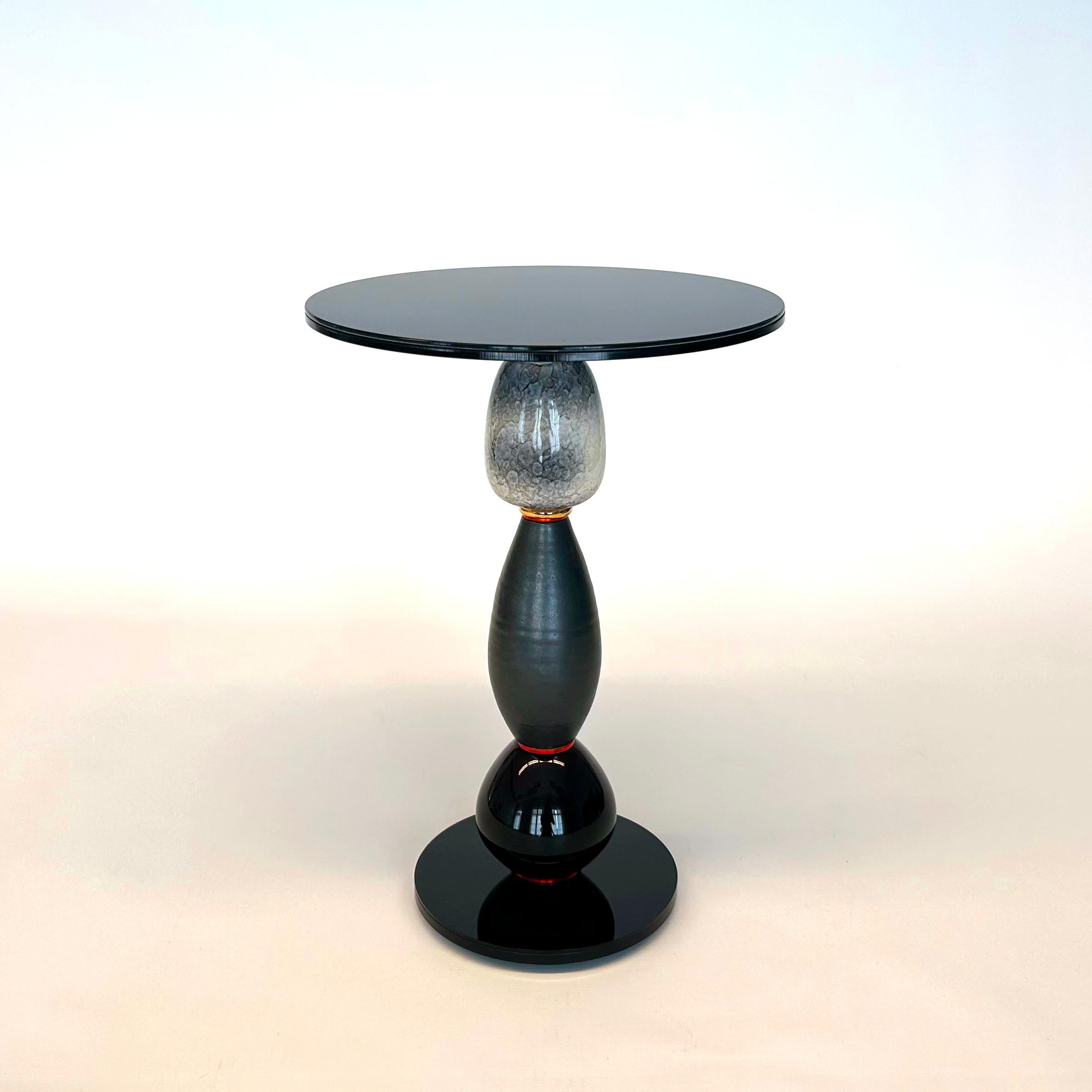 Hand-Crafted Set 6a, Side Tables made of vintage vases For Sale