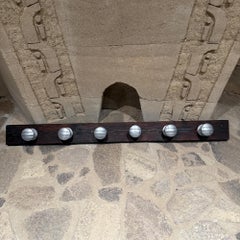 Set 7 Aluminum Coat Racks Hooks Europe Jean Prouve Era Mid Century