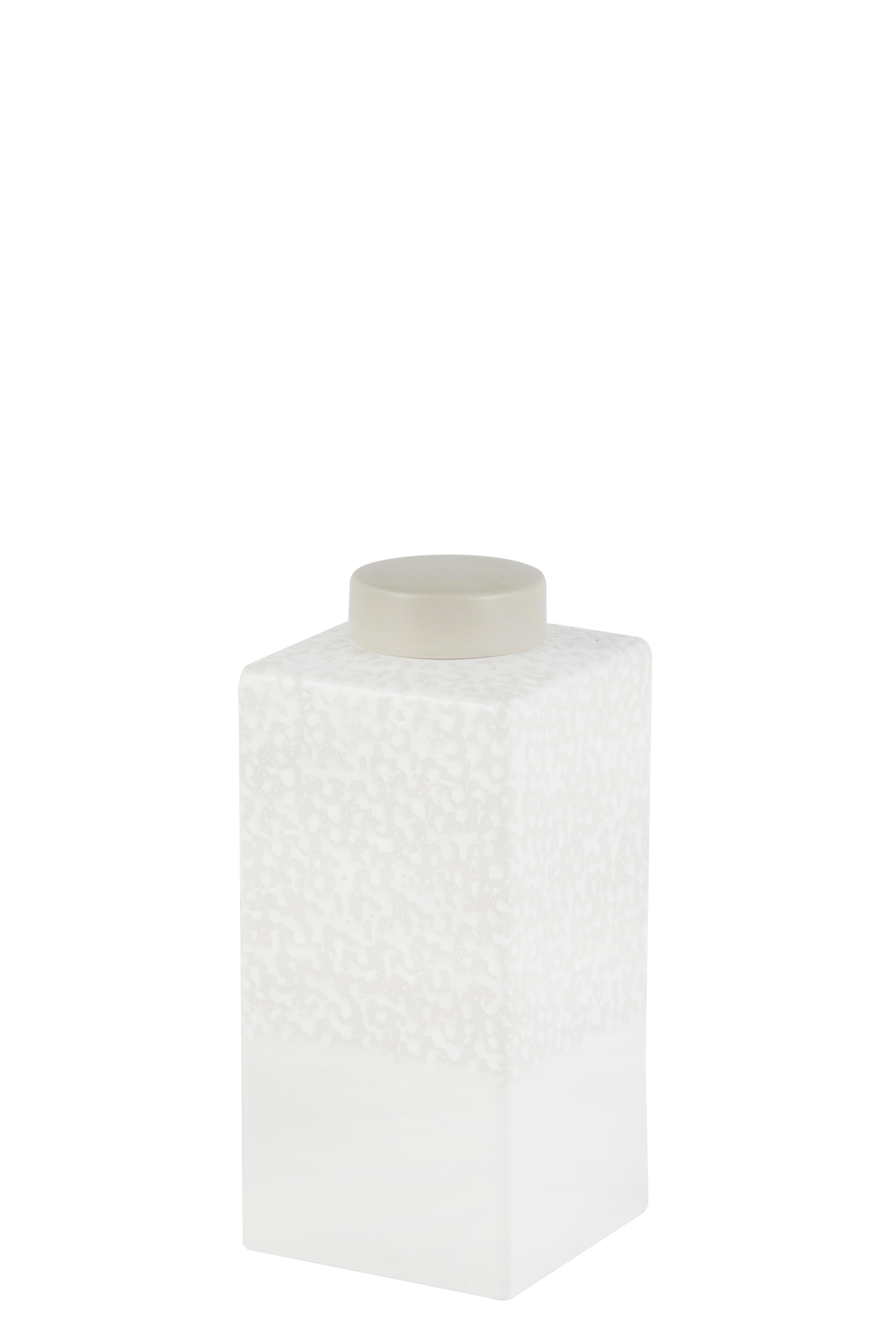 Contemporary Set/7 Resin and Ceramic Pots & Vases White Gold Handmade Portugal Lusitanus Home For Sale