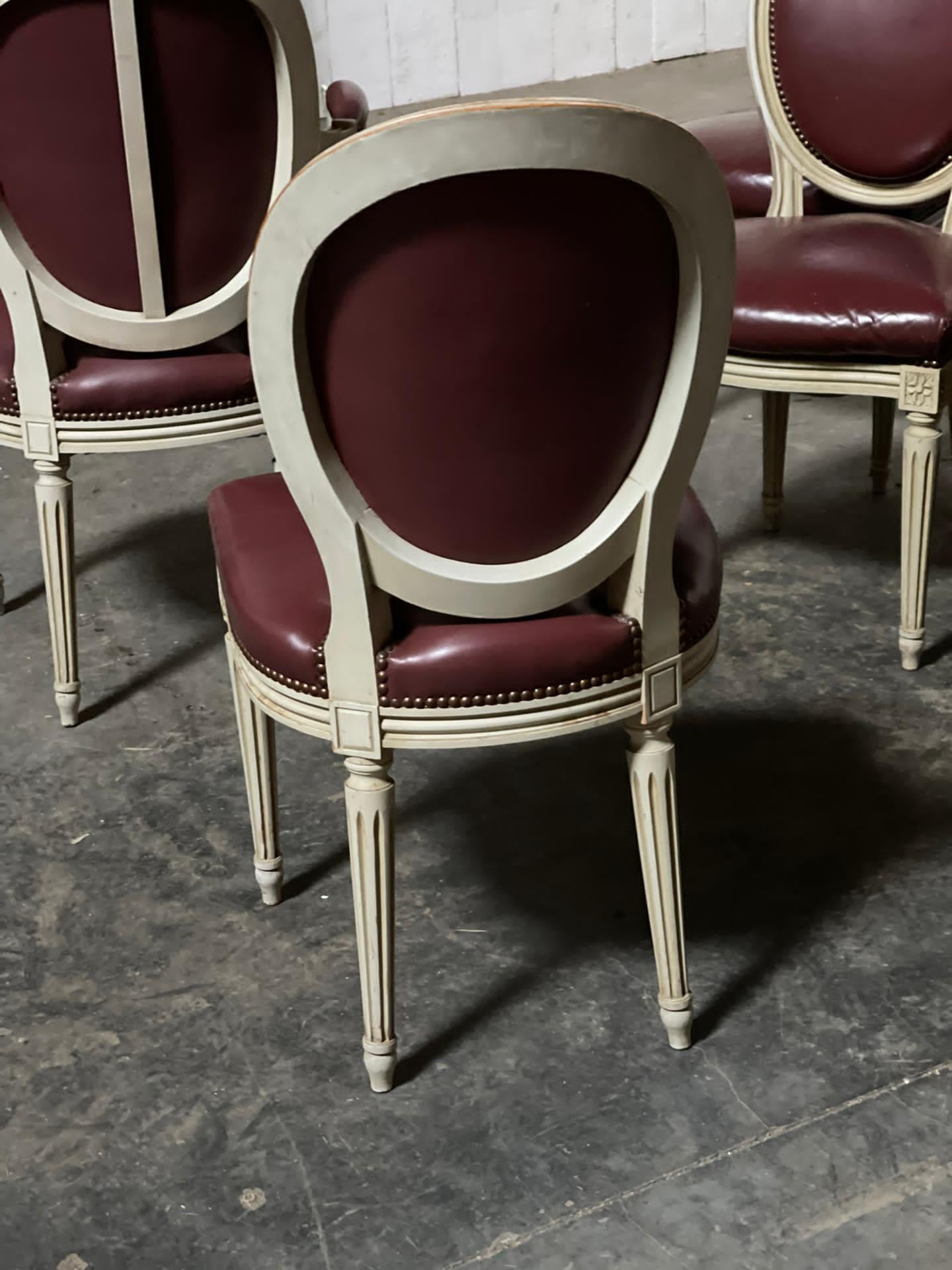 Set 8 French Dining Chairs For Sale 4