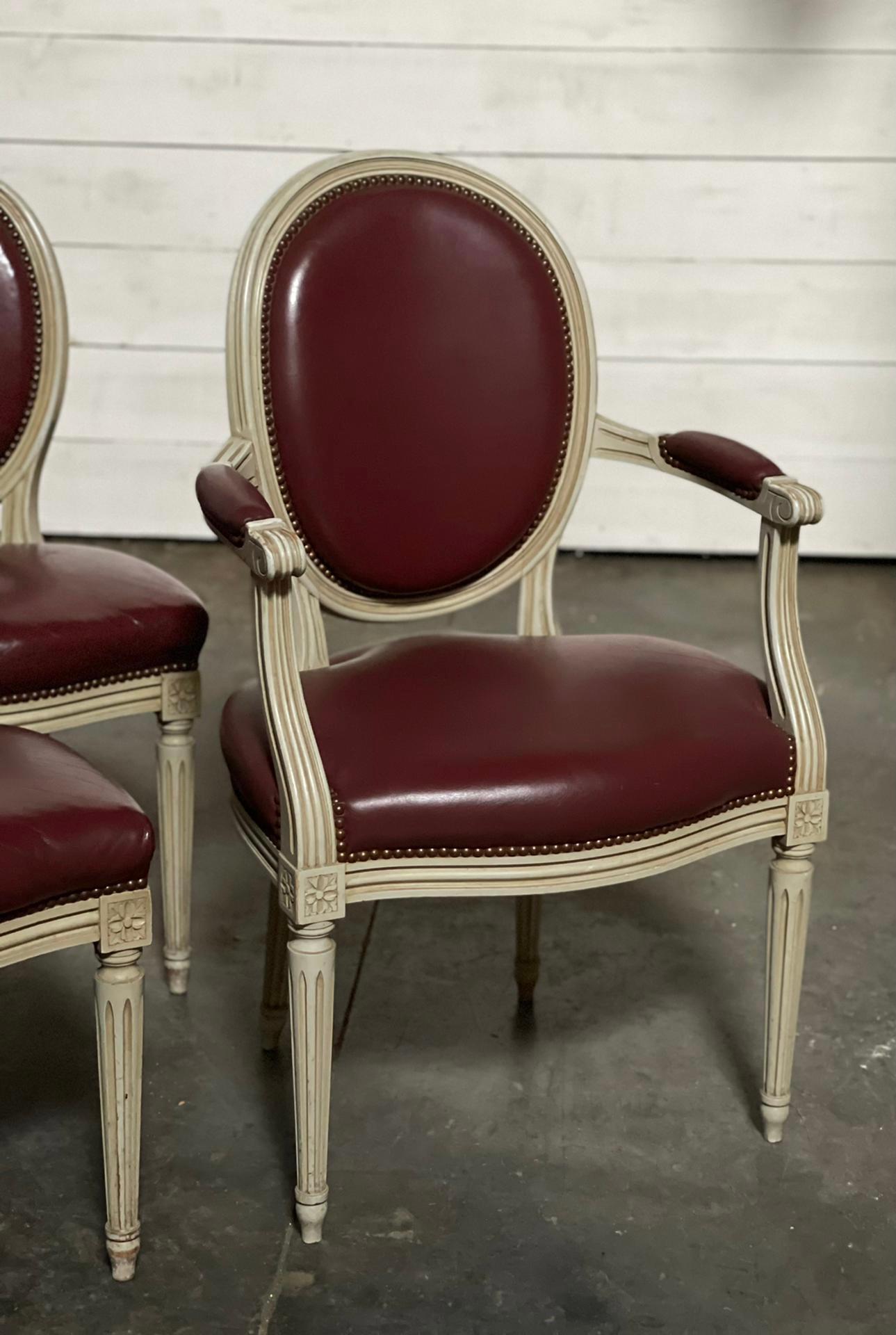 Set 8 French Dining Chairs For Sale 6