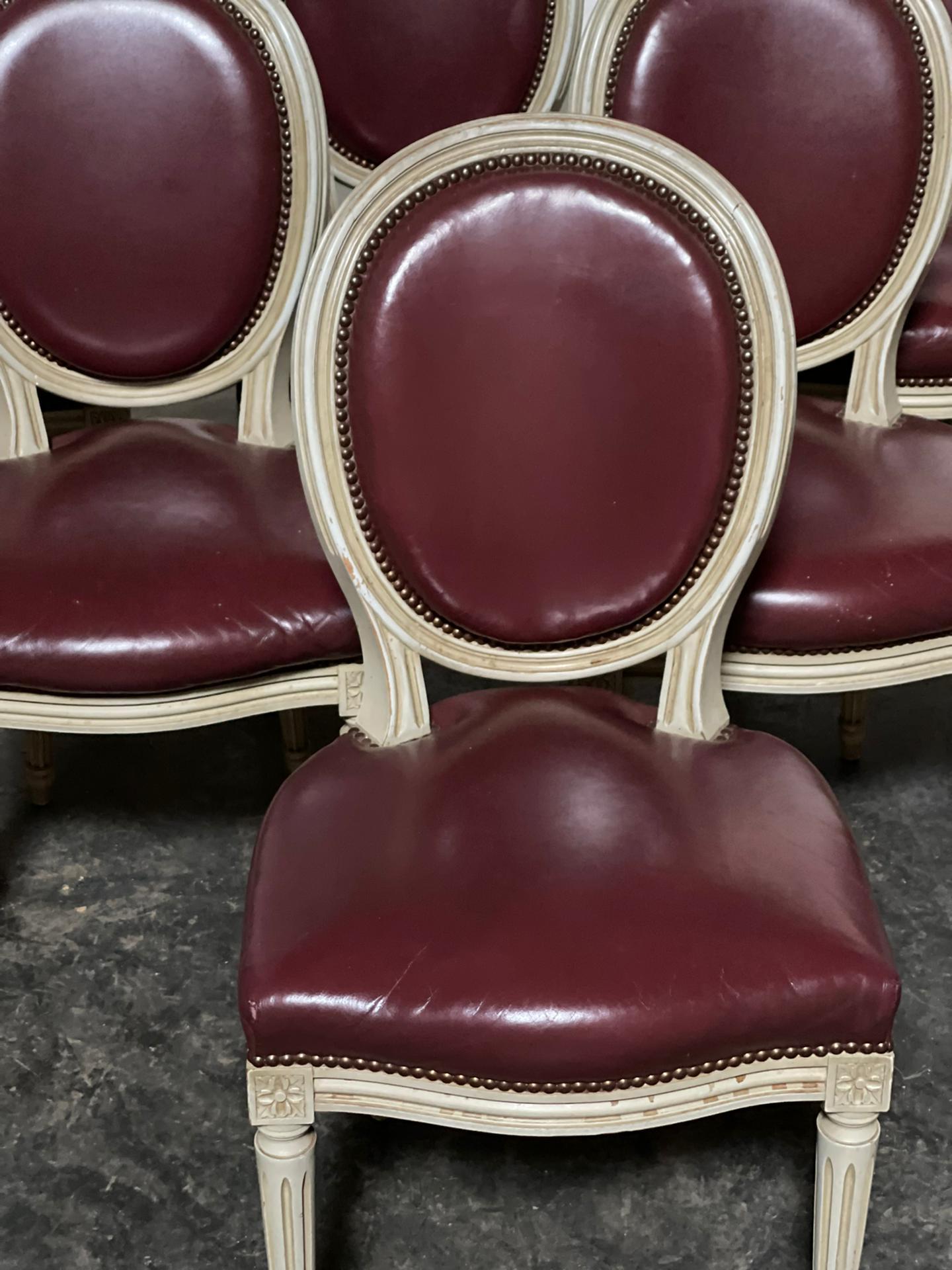 Early 20th Century Set 8 French Dining Chairs For Sale