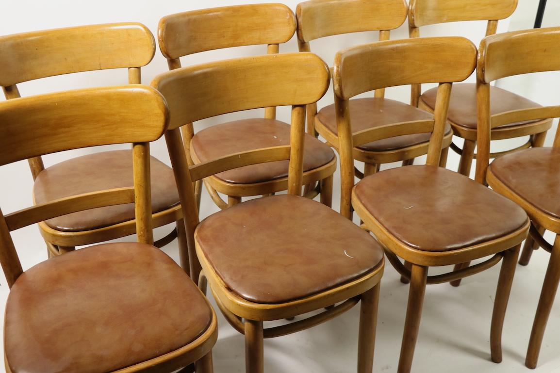 Set 8 Kohn Mundus Cafe Bistro Chairs 3