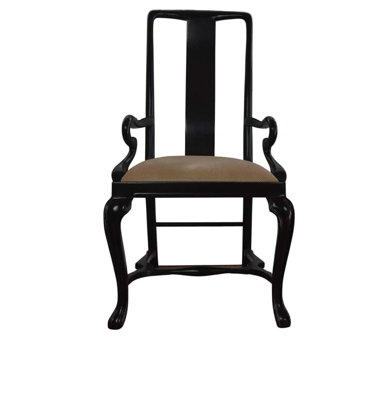 Lacquered Set 8 Lacquer Finish Dining Chairs