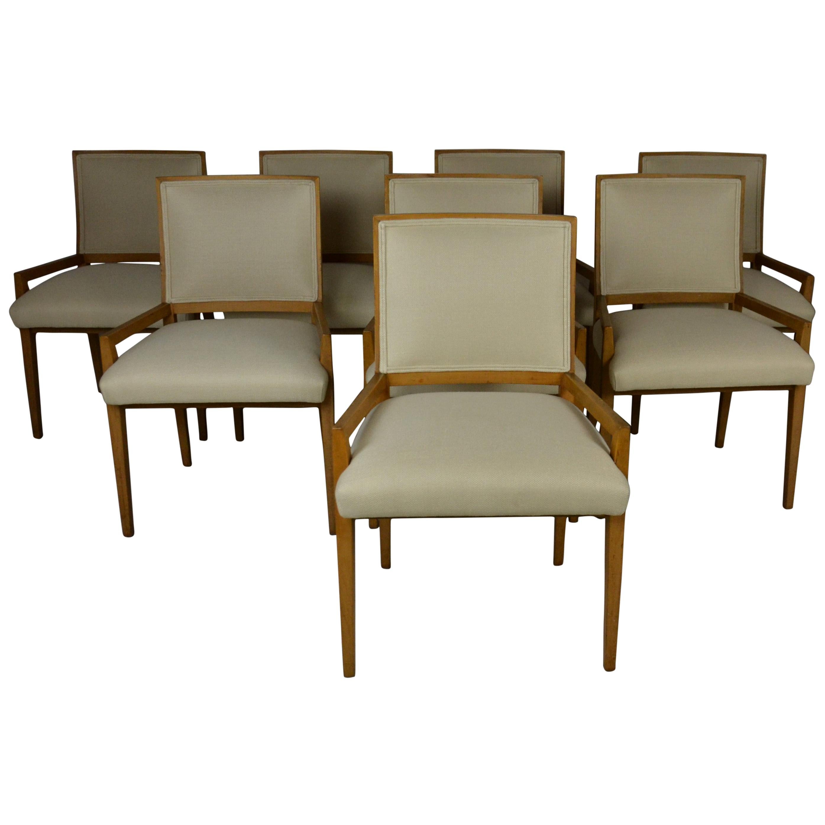 Set of 8 Midcentury Dining Chairs