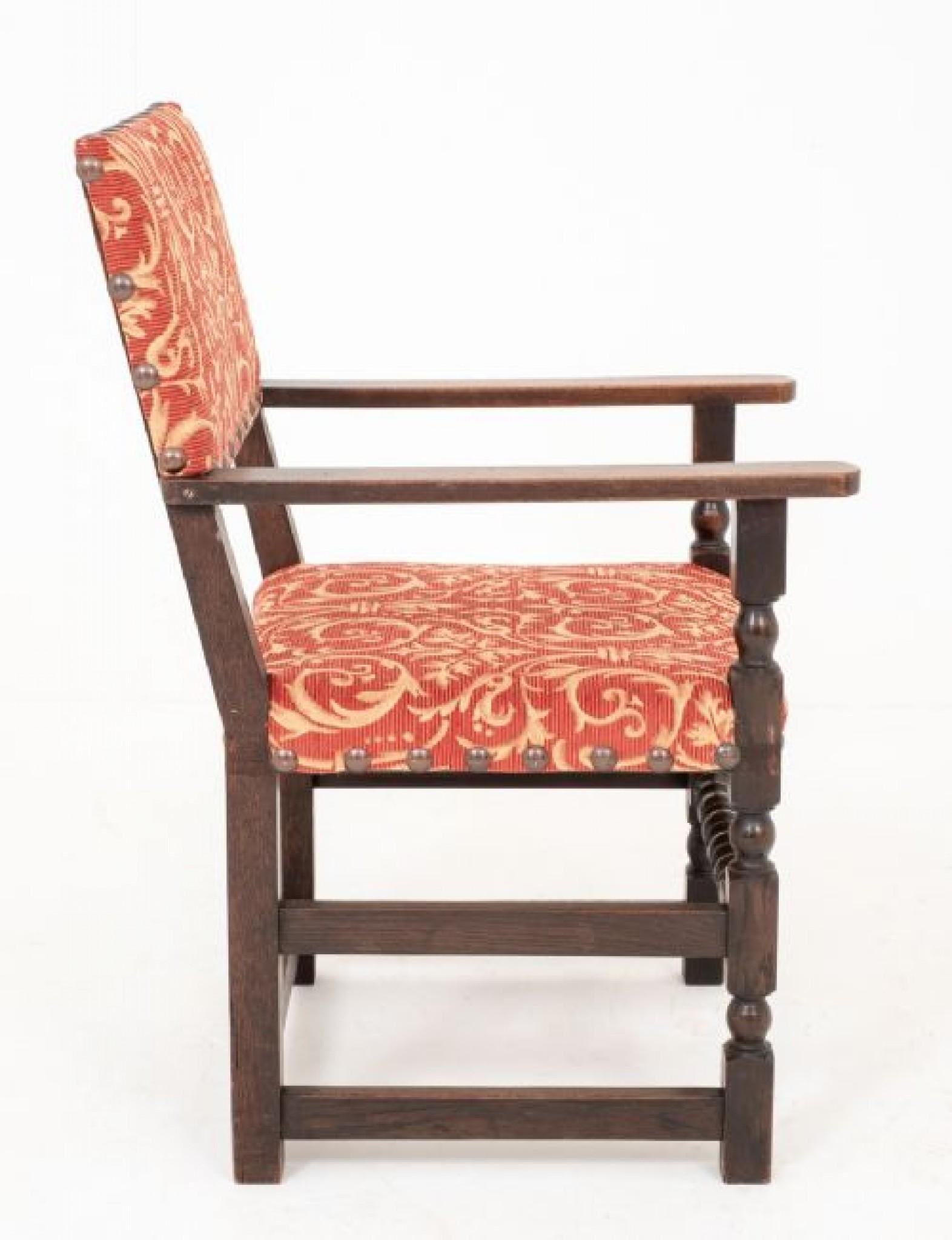 Set 8 Oak Farmhouse Dining Chairs, Kitchen Diner 1