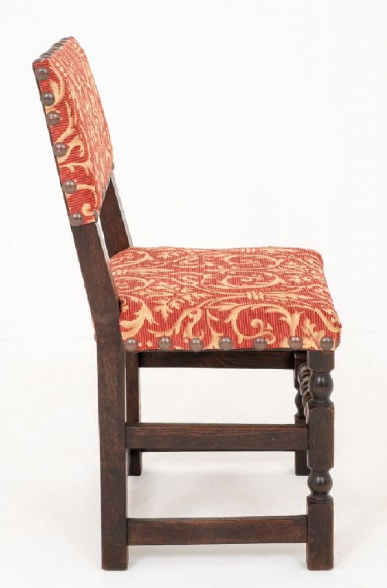 Set 8 Oak Farmhouse Dining Chairs, Kitchen Diner 2