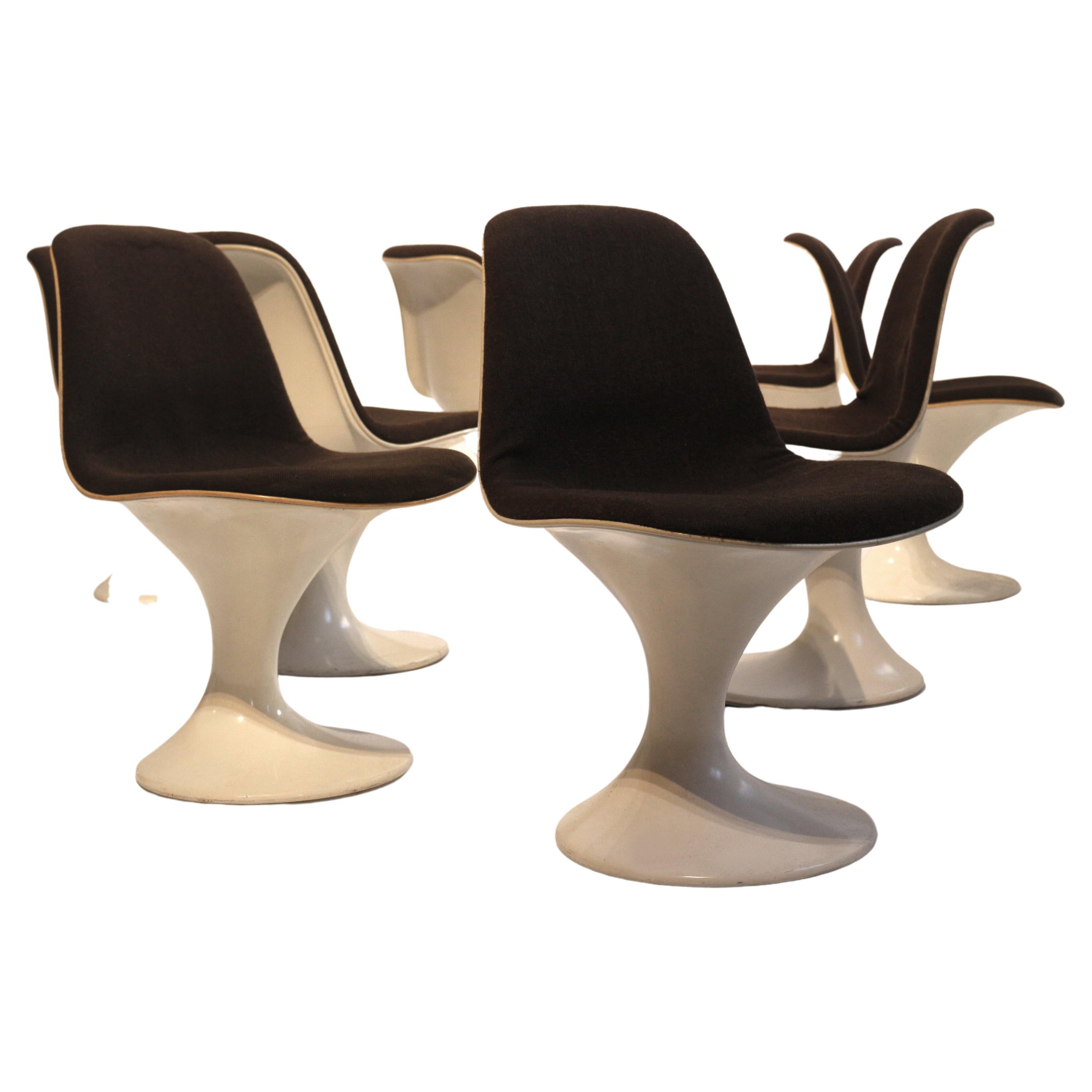 Set 8 Orbit Chairs, Herman Miller 