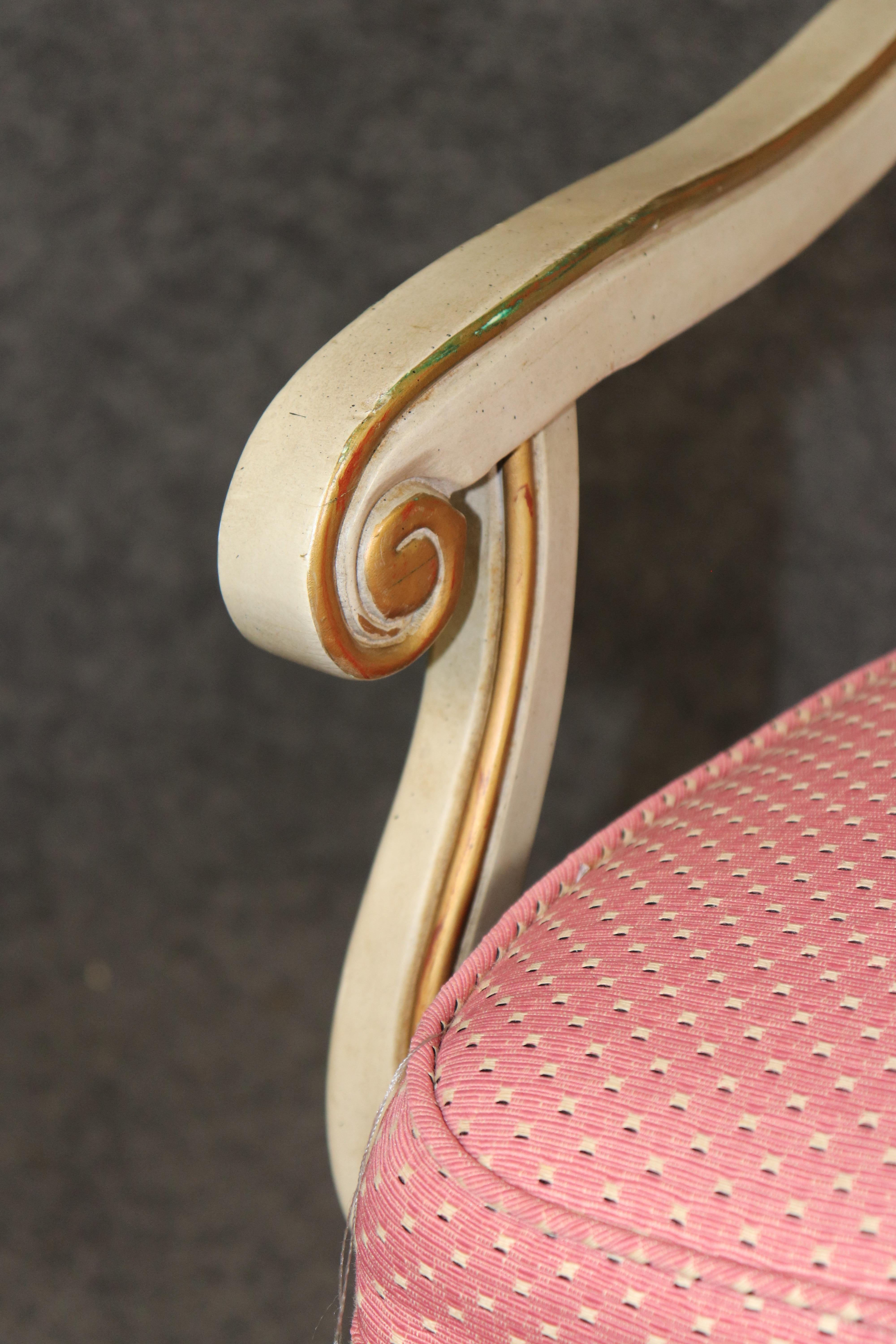 Conjunto 8 Sillas de Comedor decoradas con pintura Chinoiserie estilo italiano en venta 13