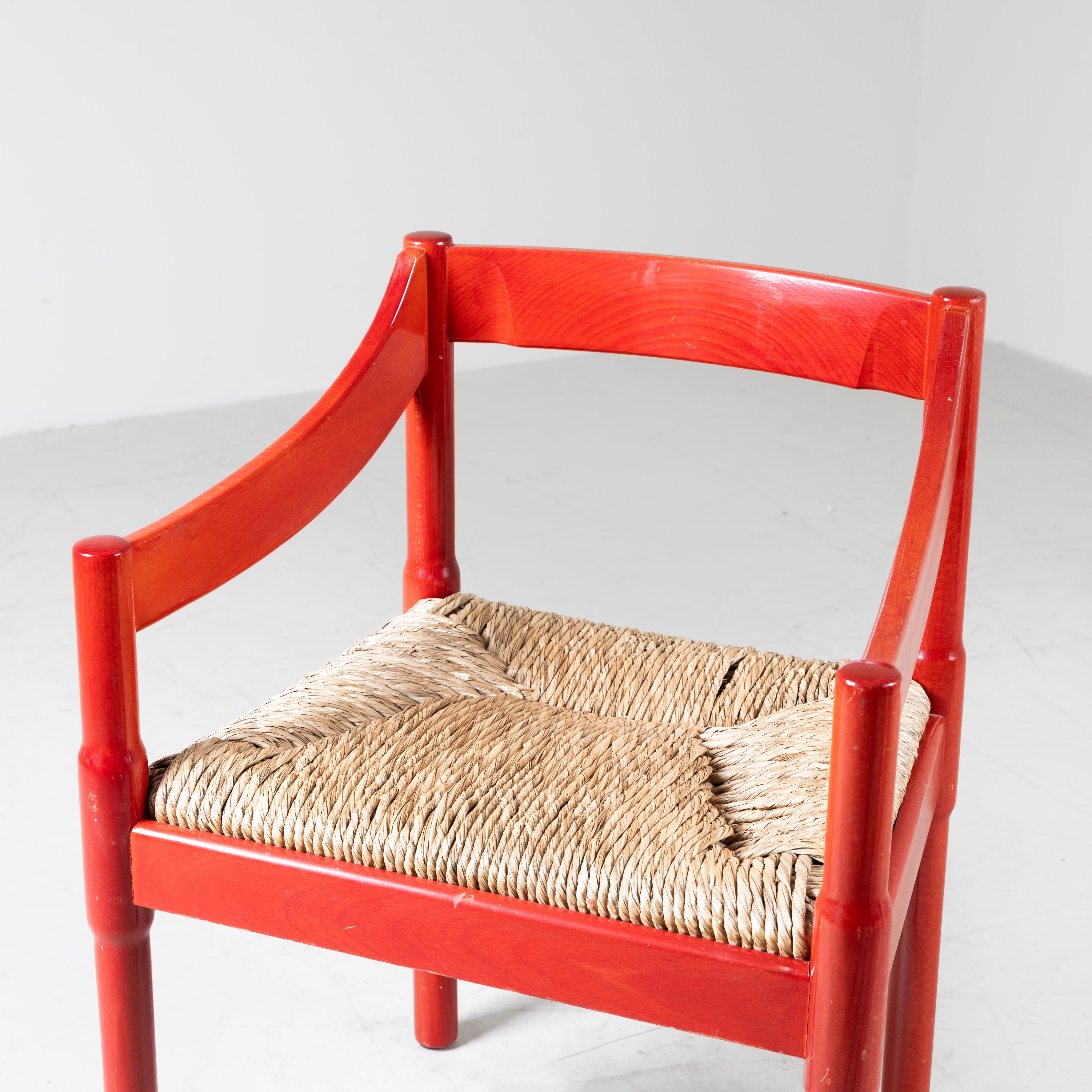 Set 8 sedie Carimate, Vico Magistretti, Cassina, 1959 in vendita 3