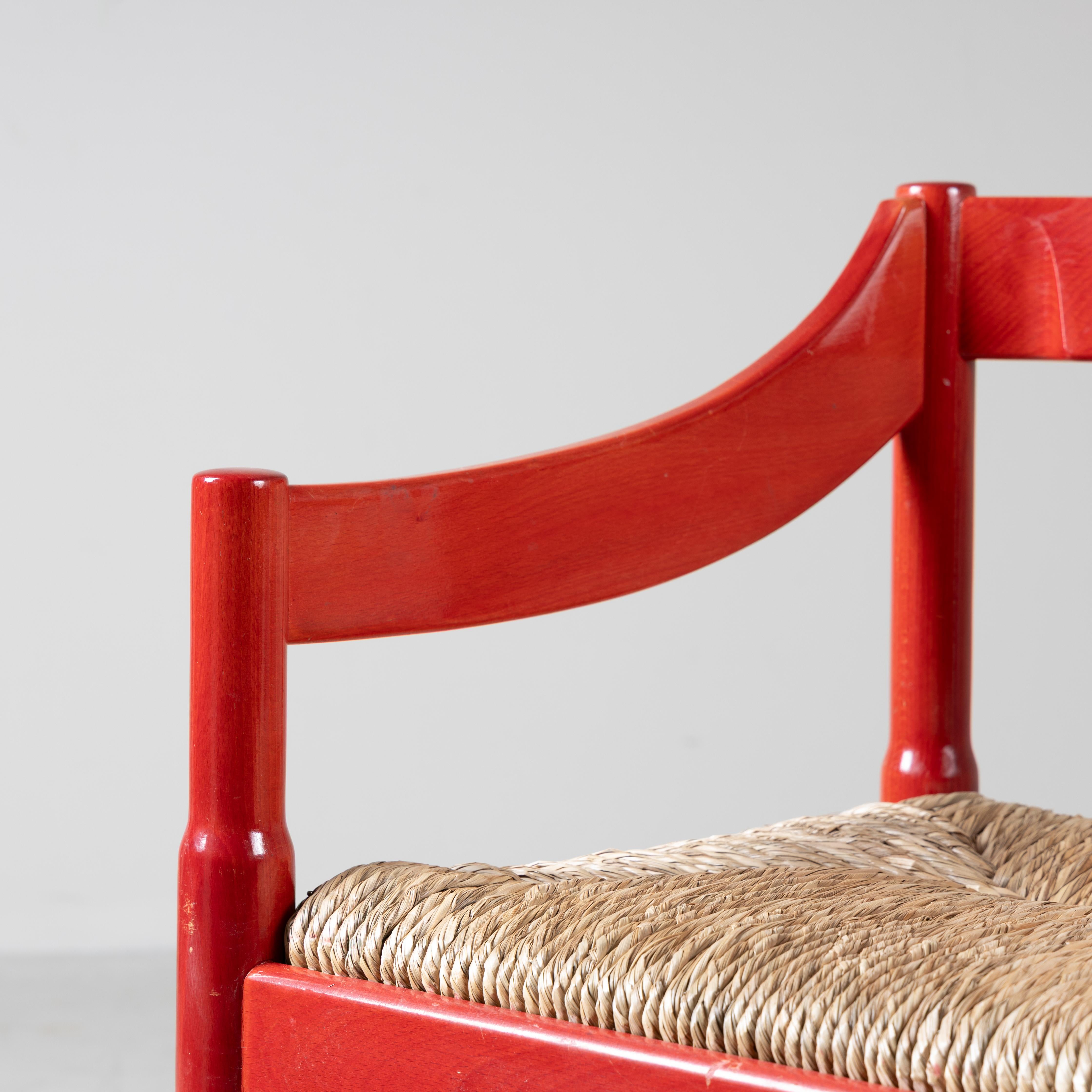 Set 8 sedie Carimate, Vico Magistretti, Cassina, 1959 in vendita 4