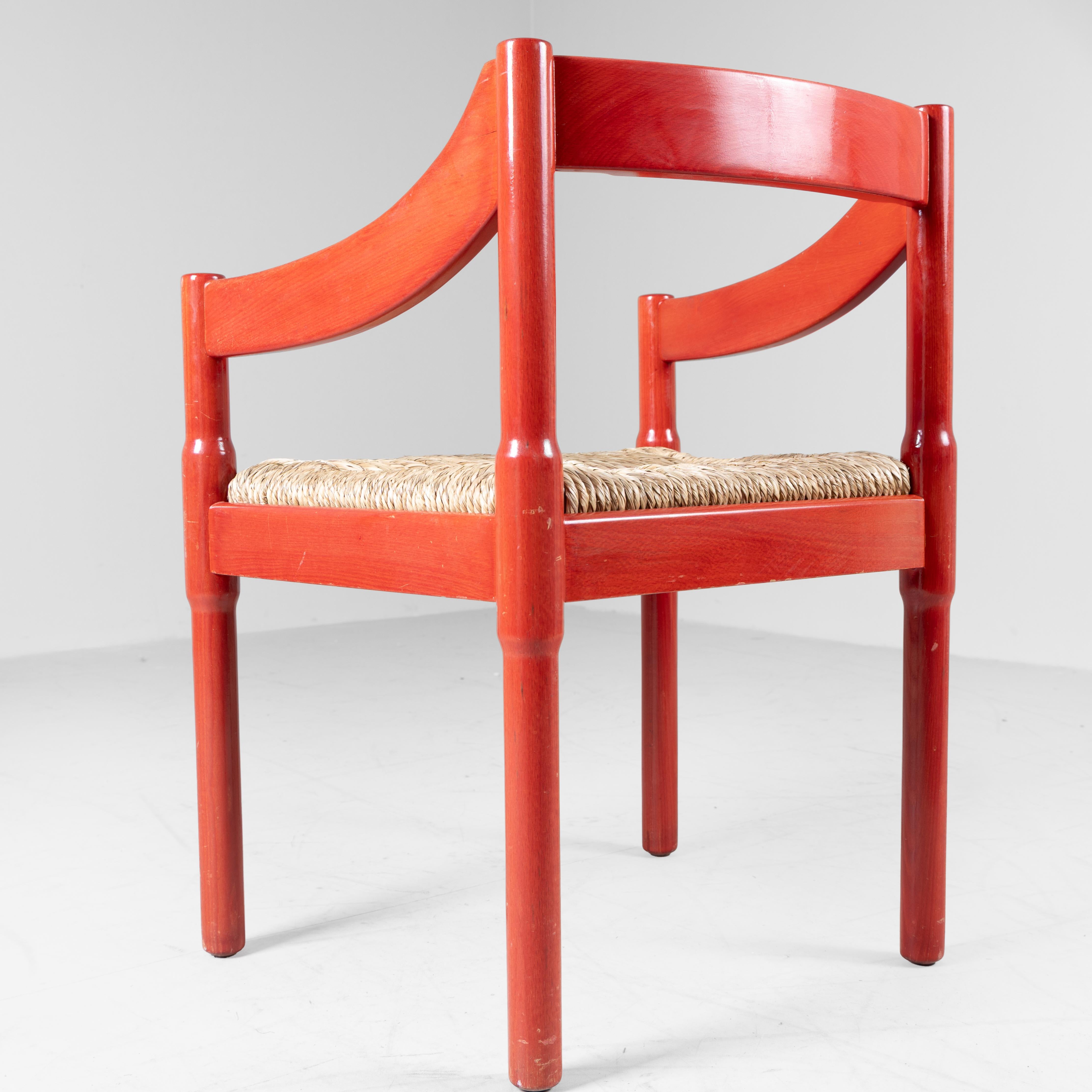 Set 8 sedie Carimate, Vico Magistretti, Cassina, 1959 in vendita 1